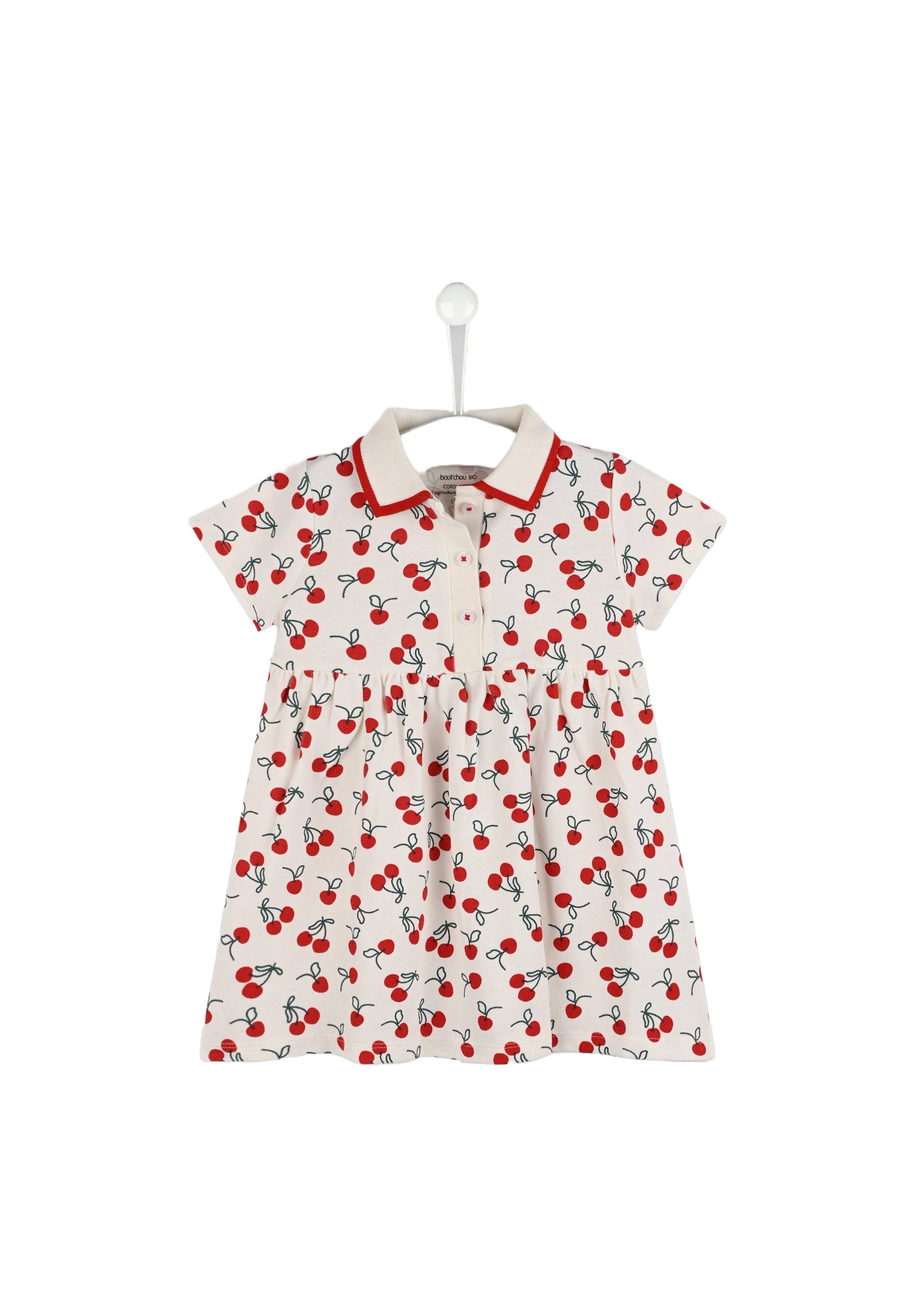 Robe piquée imprimée certifiée Oekotex, Rouge, large image number 3