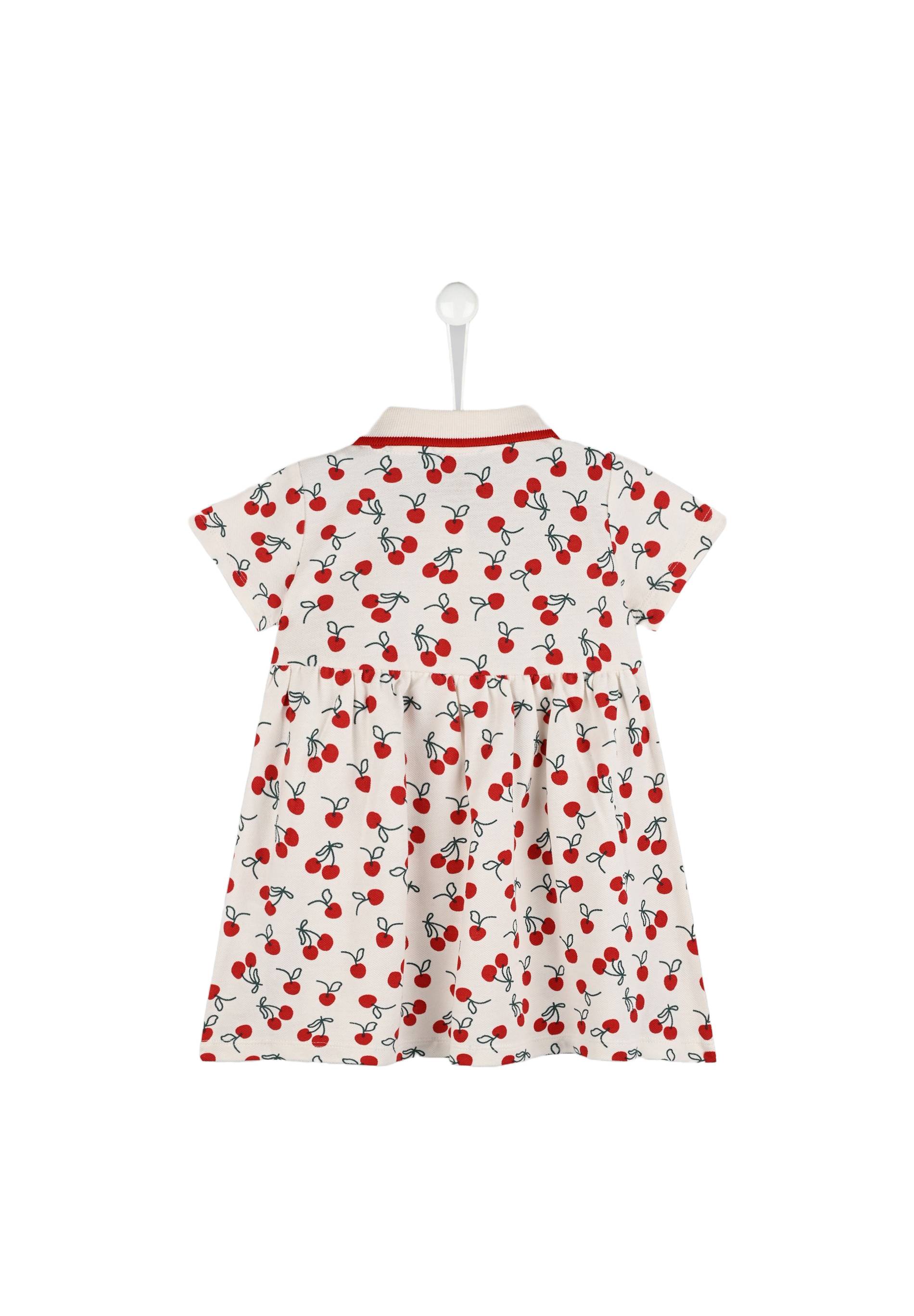 Robe piquée imprimée certifiée Oekotex, Rouge, large image number 4