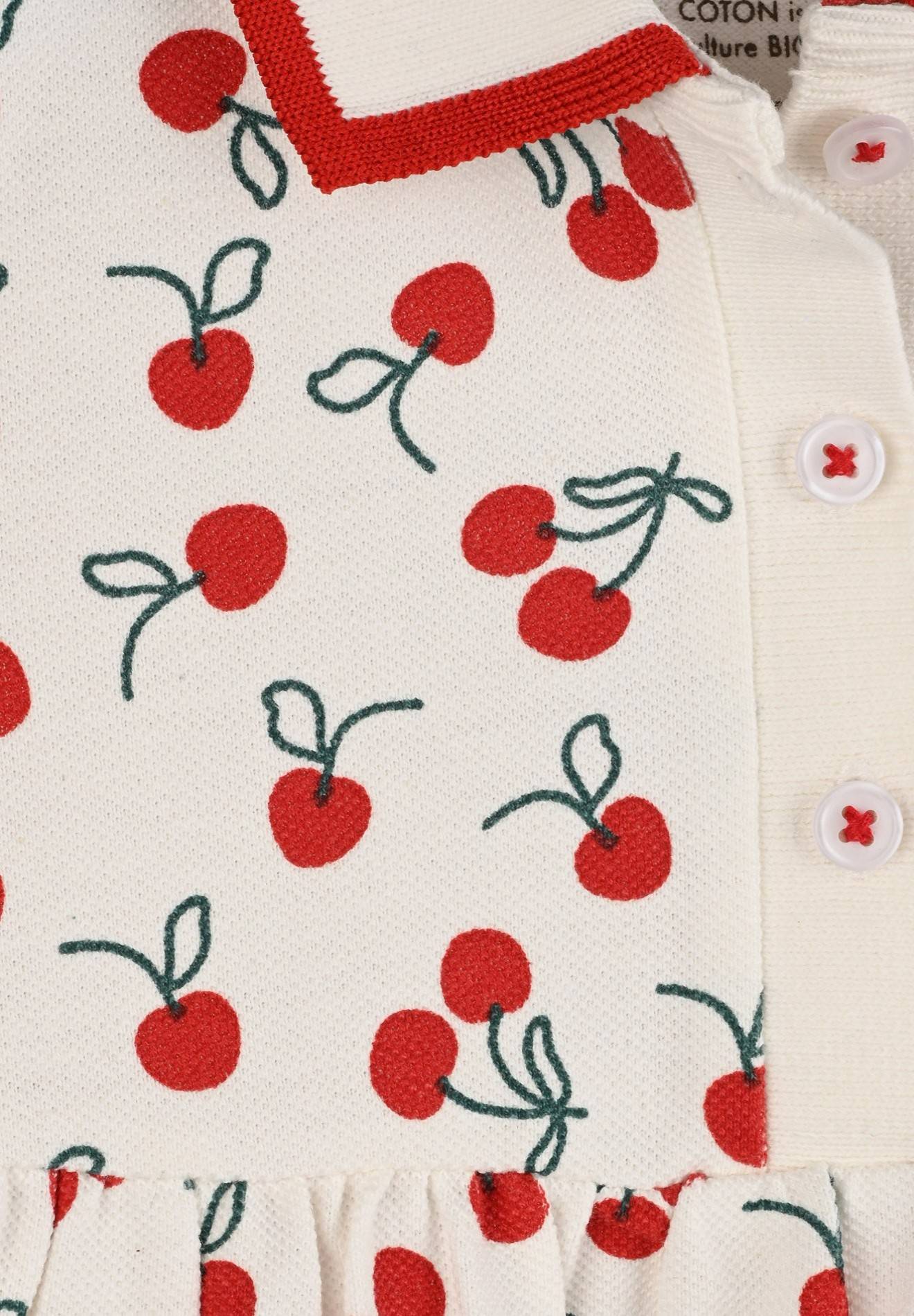Robe piquée imprimée certifiée Oekotex, Rouge, large image number 5.0
