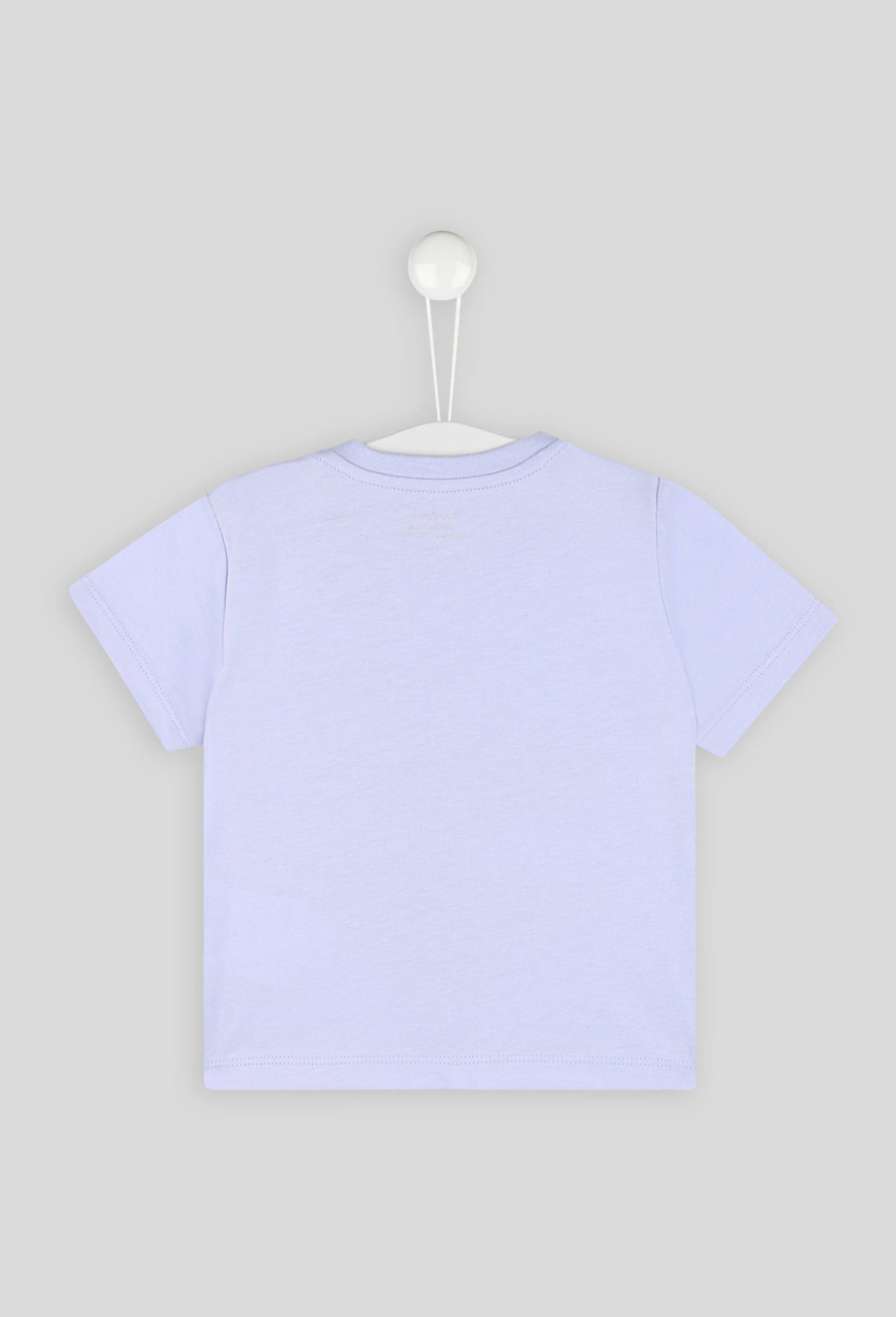 Tee-shirt manches courtes imprimé certifié Oekotex, Bleu clair, large image number 1.0