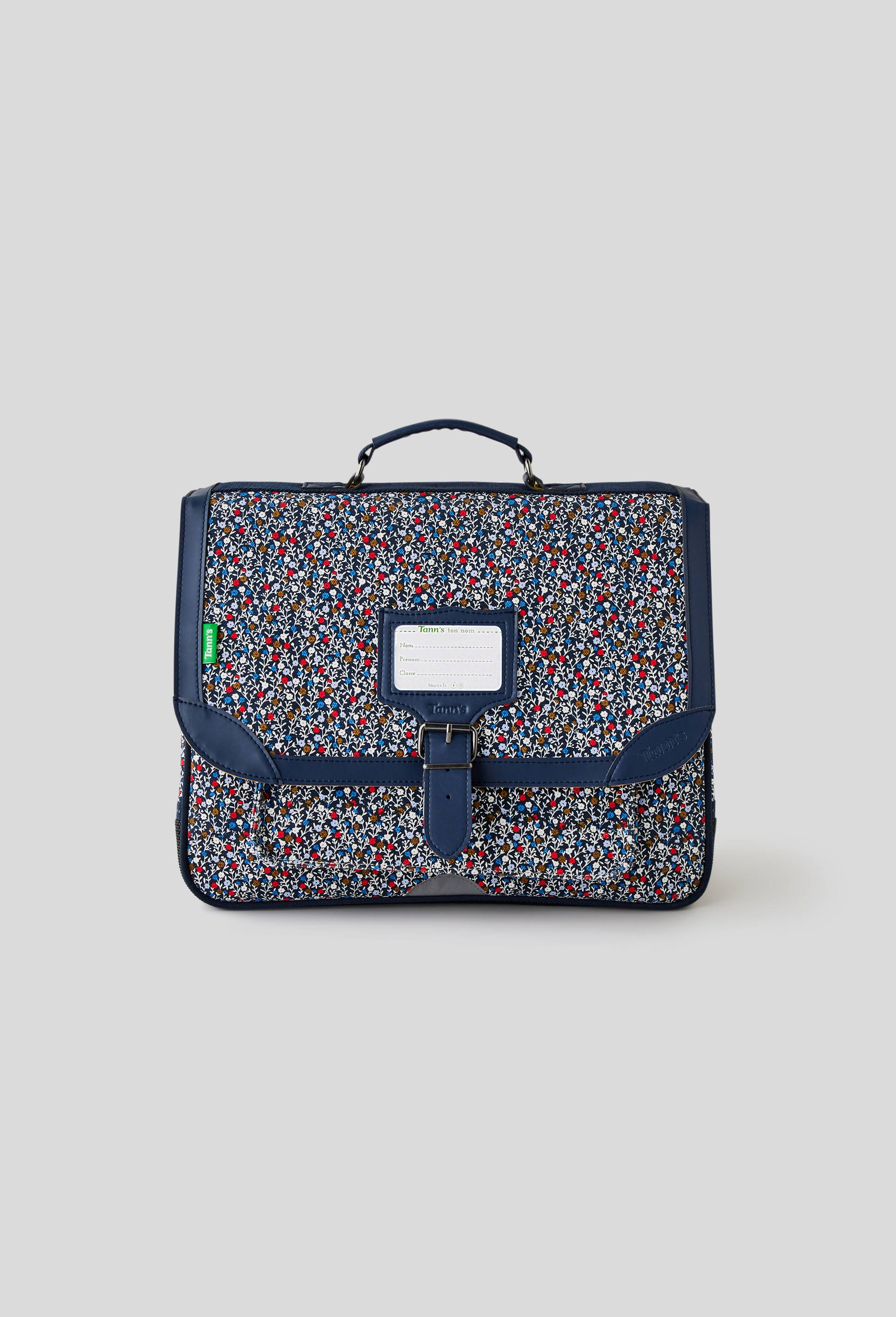 Cartable, 38 x 31 x 15 cm, coton, Bleu, large image number 0.0