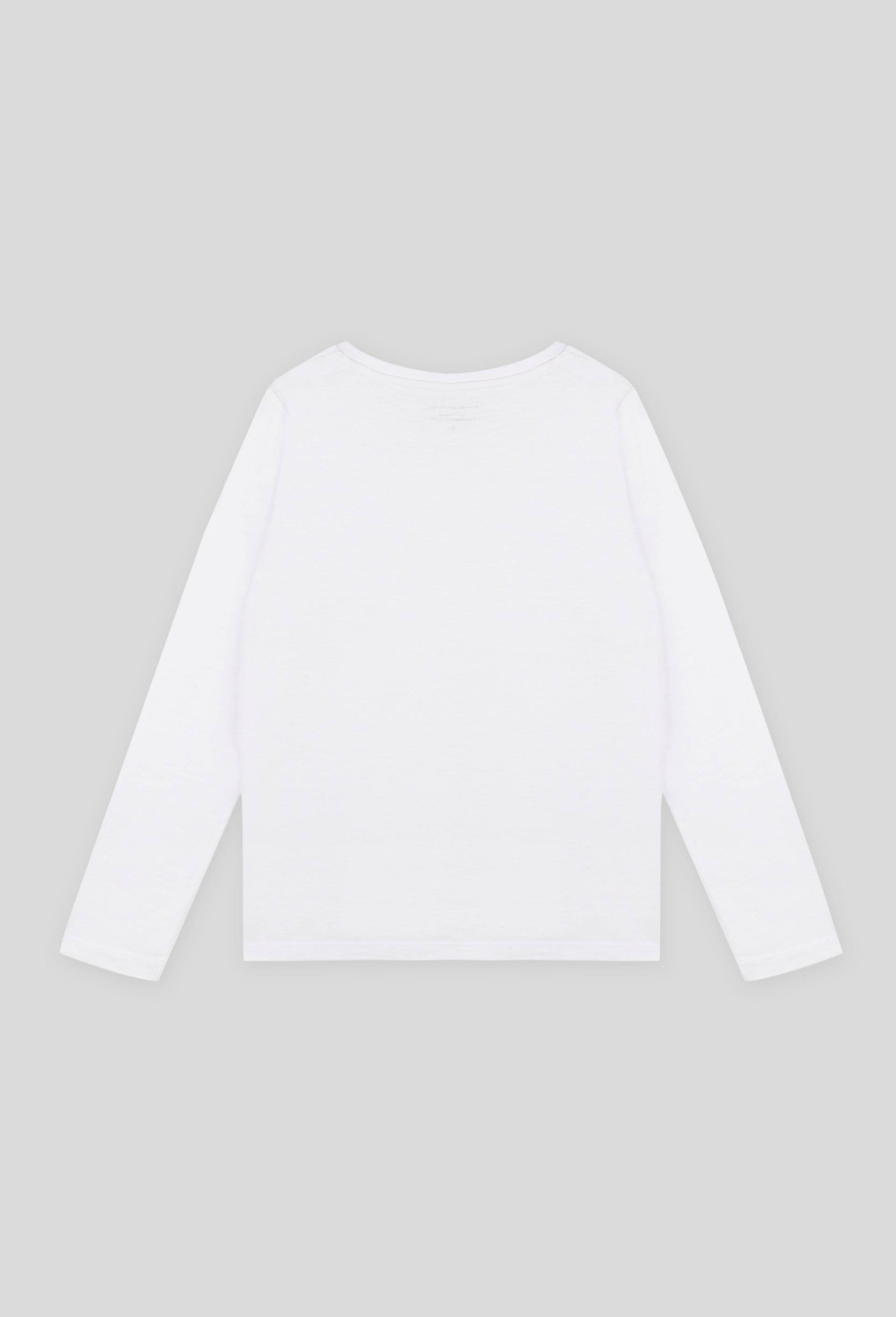 Tee-shirt manches longues certifiée Oekotex, Ecru, large image number 1