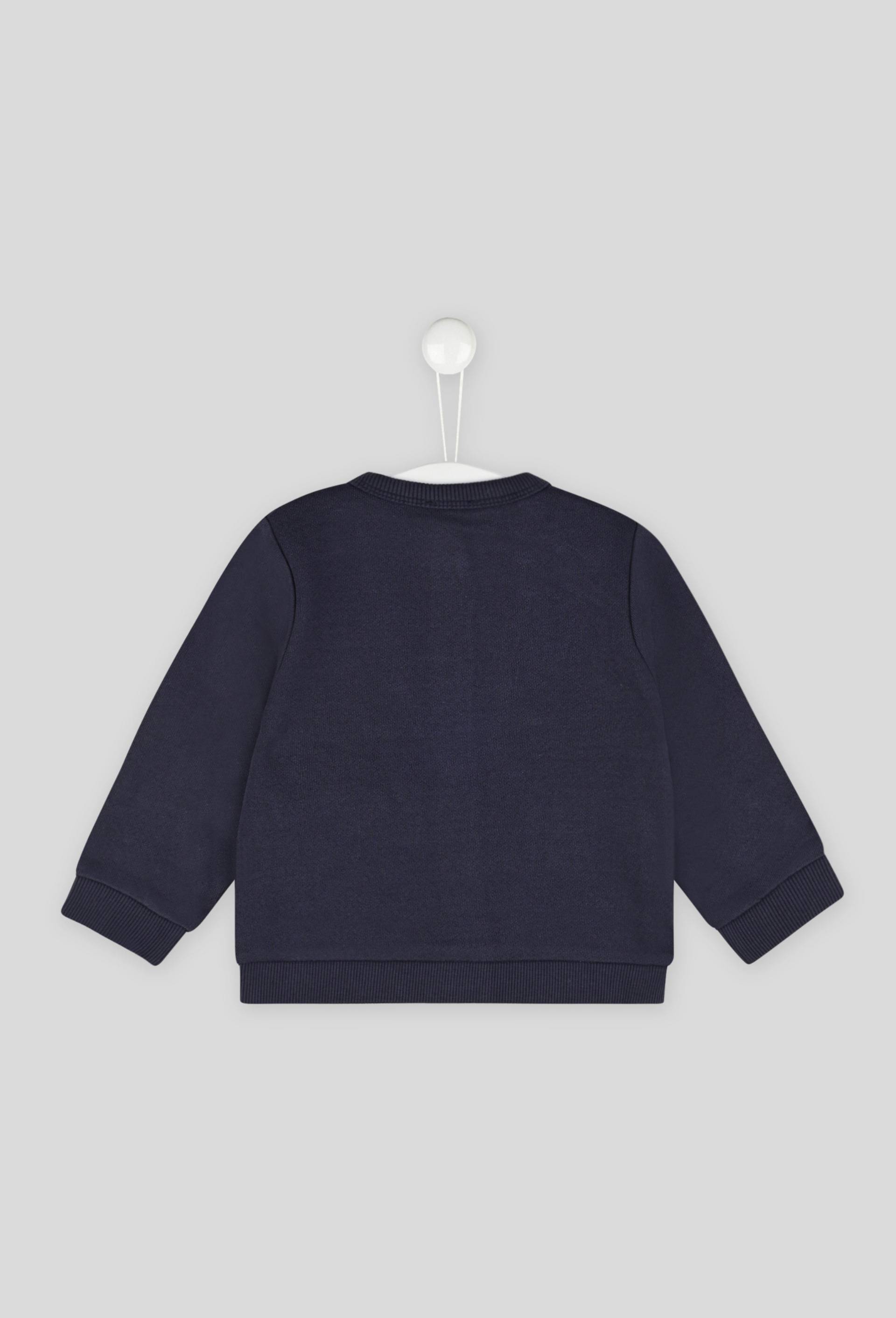 Cardigan molleton uni certifié Oekotex, Bleu foncé, large image number 1