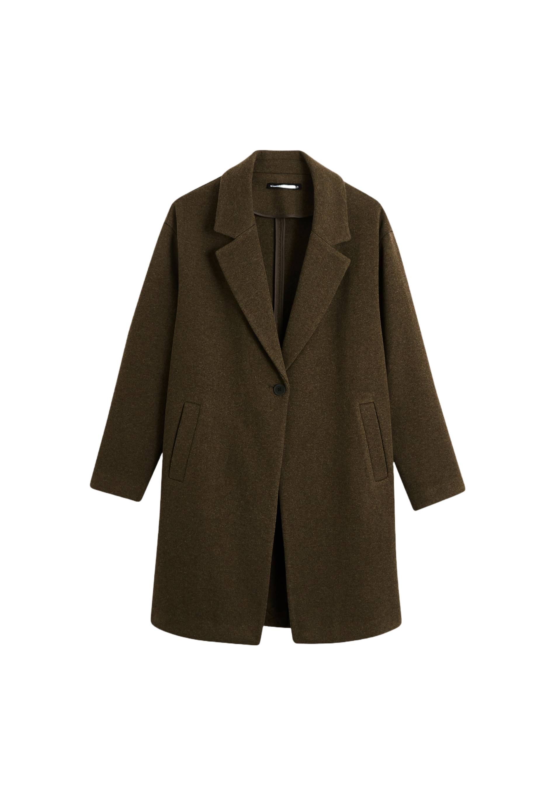 Manteau col tailleur contenant de la laine, certifié OEKO-TEX, Vert foncé, large image number 5