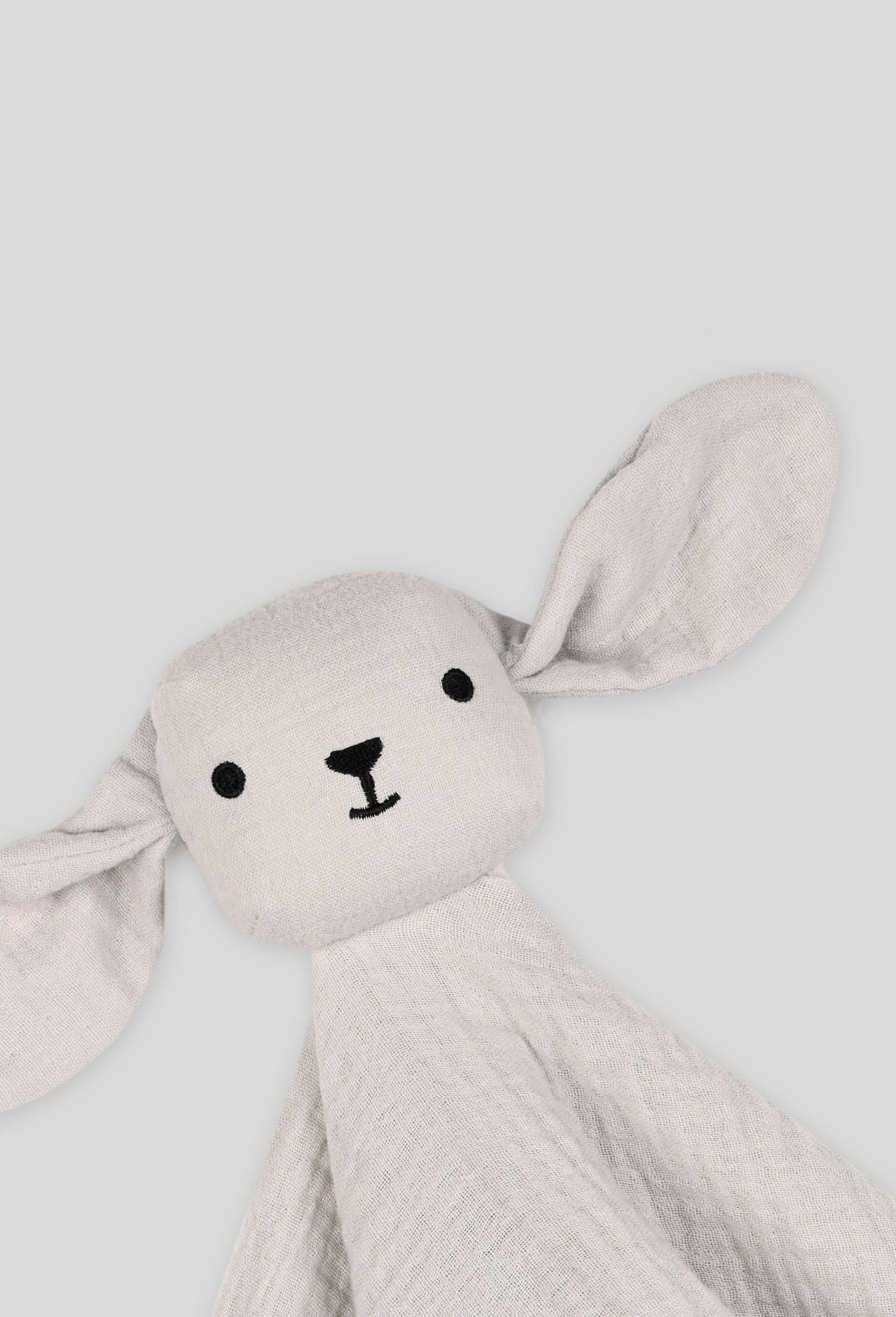Doudou uni, en coton BIO, Gris, large image number 1.0