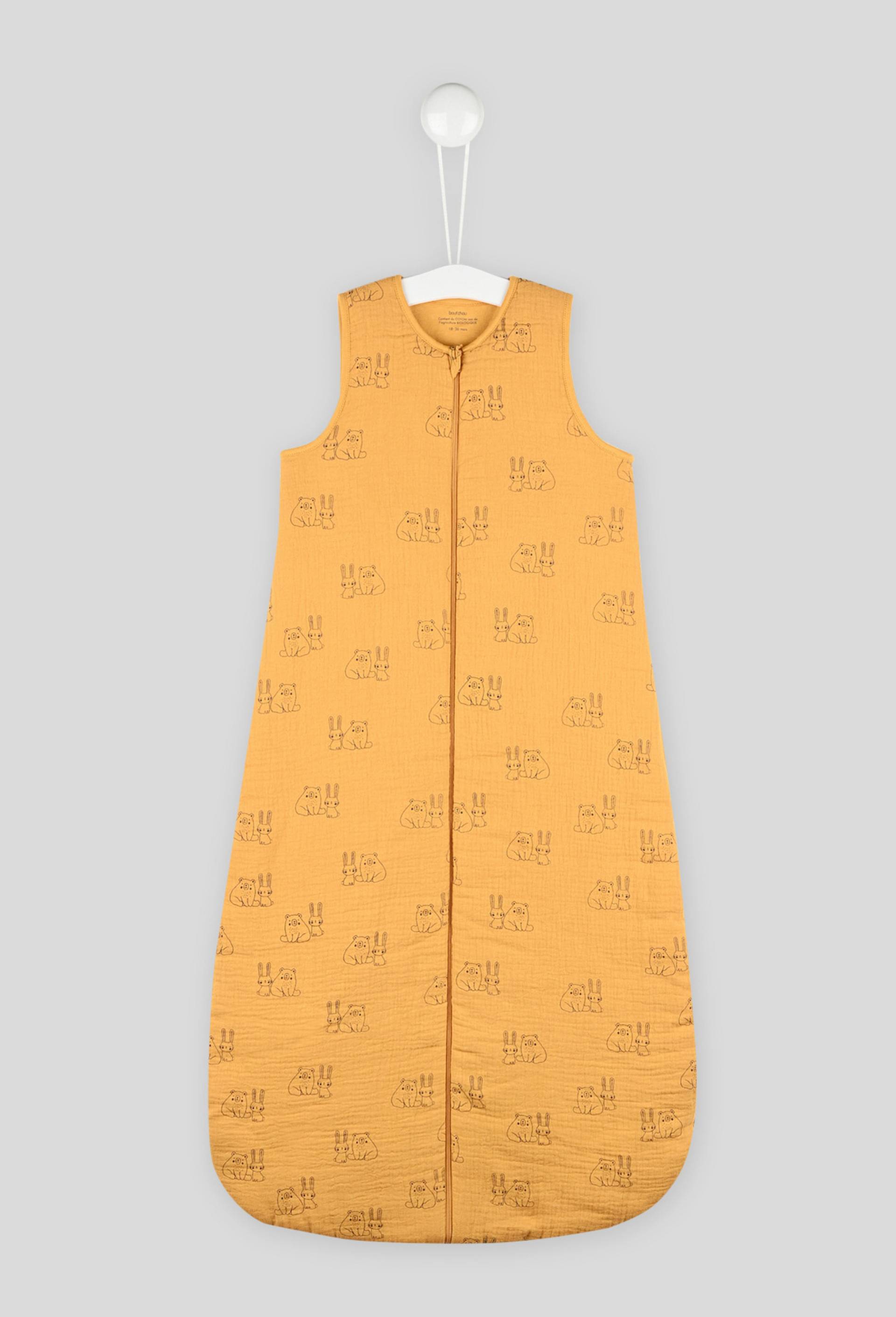 Gigoteuse imprimée certifiée Oekotex, Jaune foncé, large image number 0