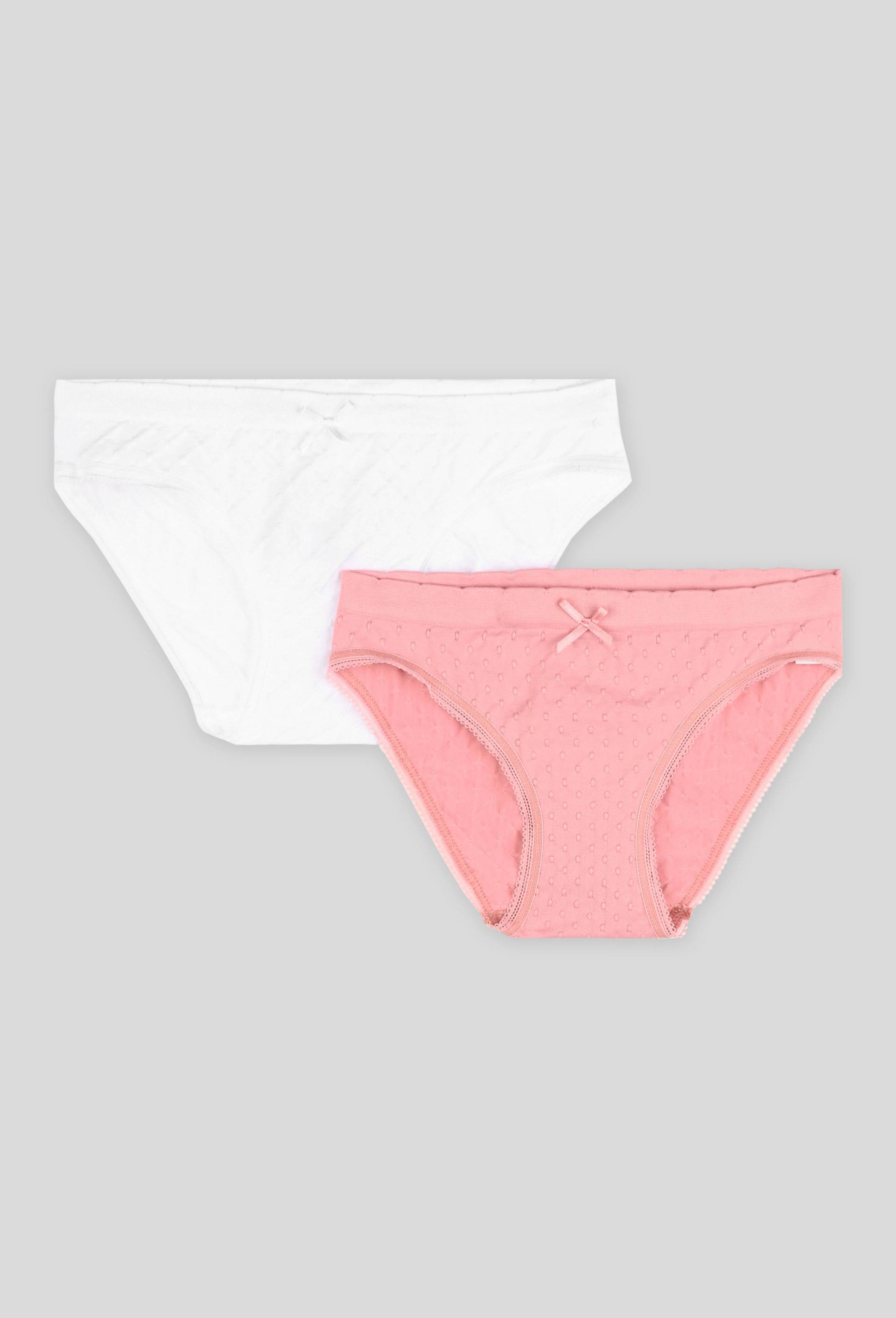 Lot de 2 culottes unies sans coutures, Rose, large image number 0