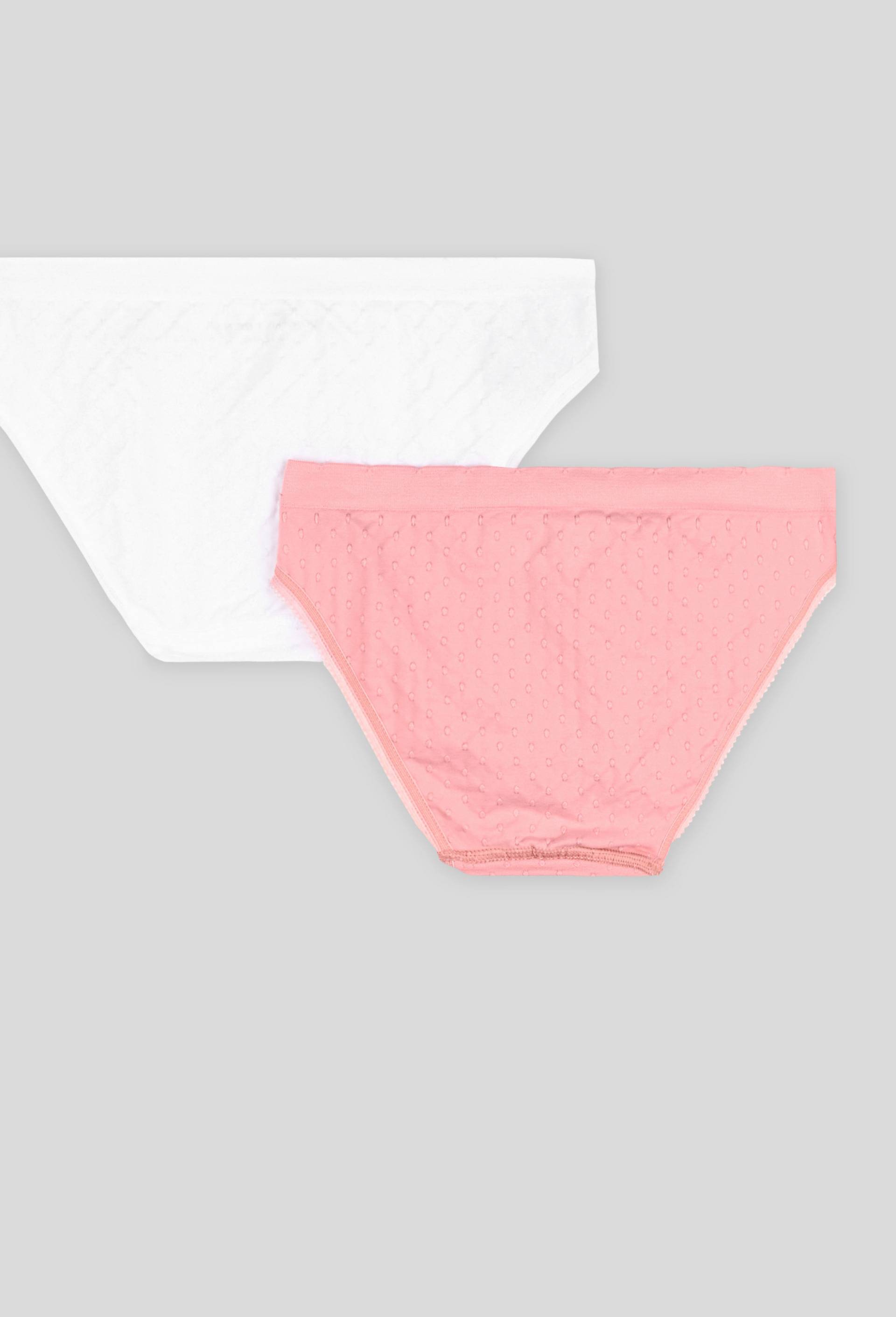 Lot de 2 culottes unies sans coutures, Rose, large image number 1