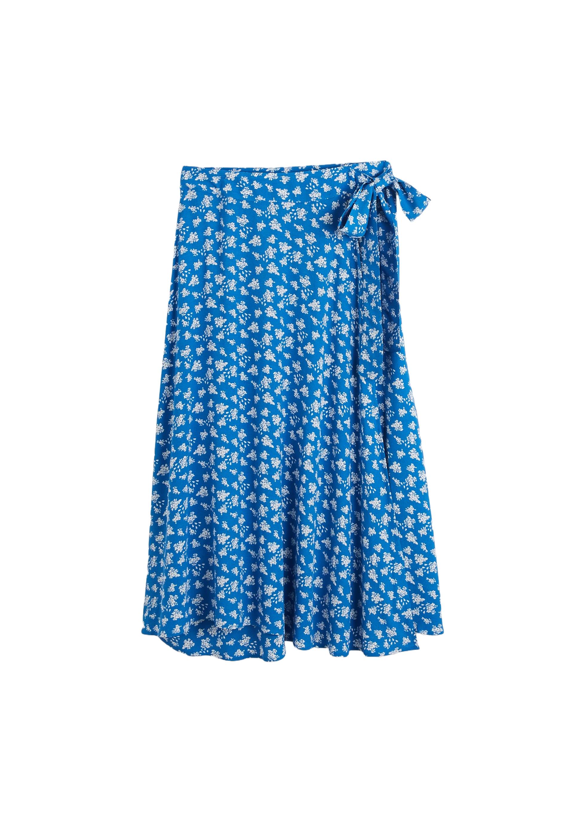 Jupe midi imprimée, Bleu, large image number 5