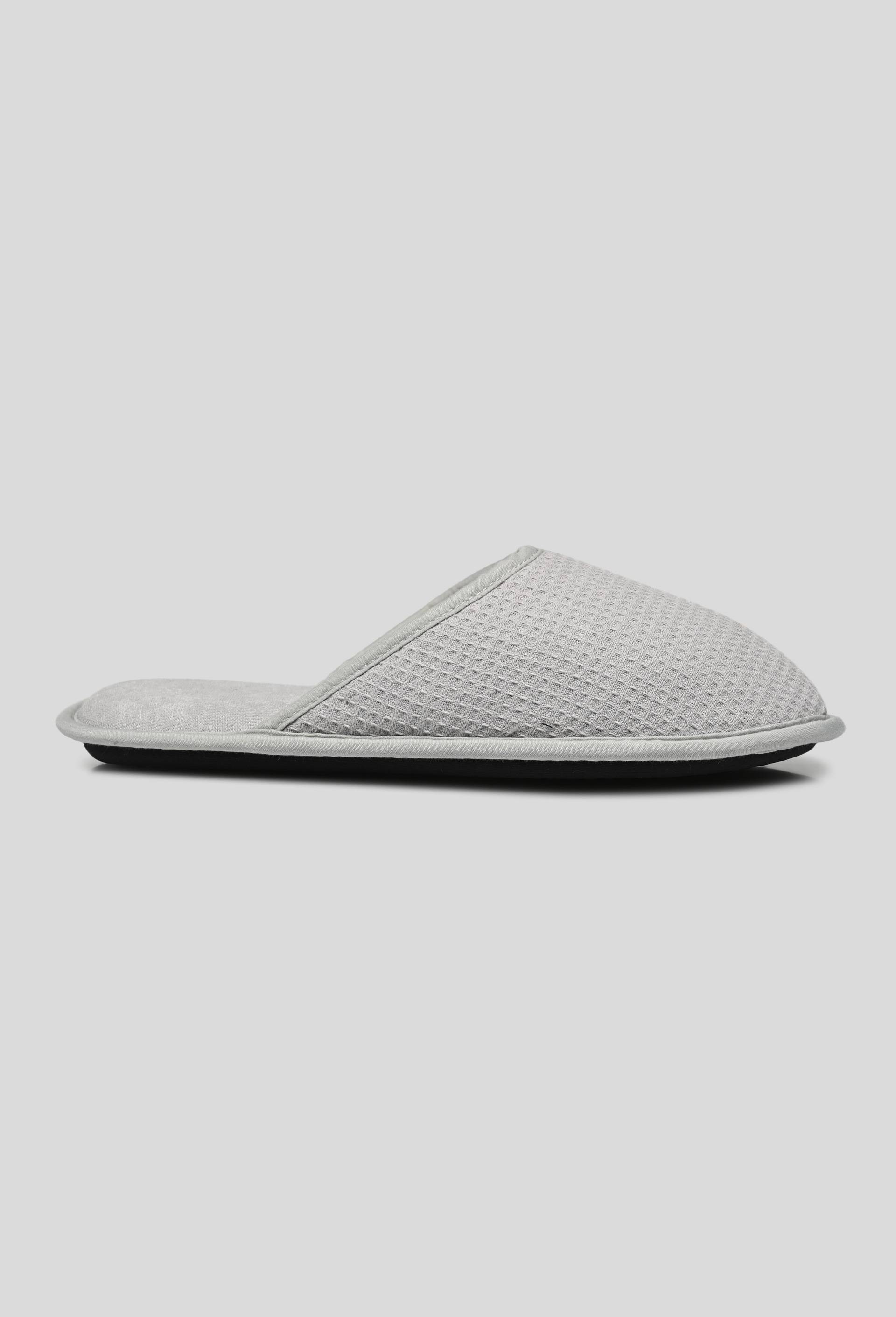 Mules unies en nid d'abeille, Gris, swatch image