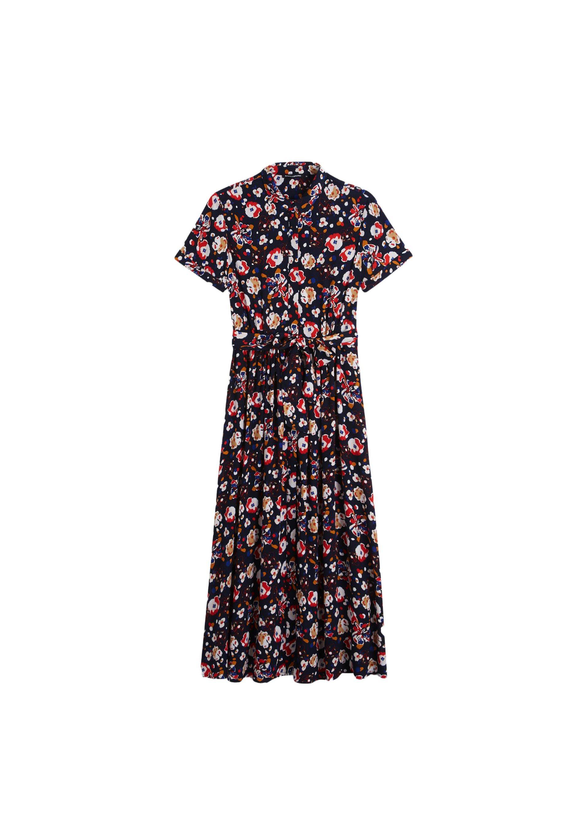 Robe chemise imprimée, Bleu foncé, large image number 4