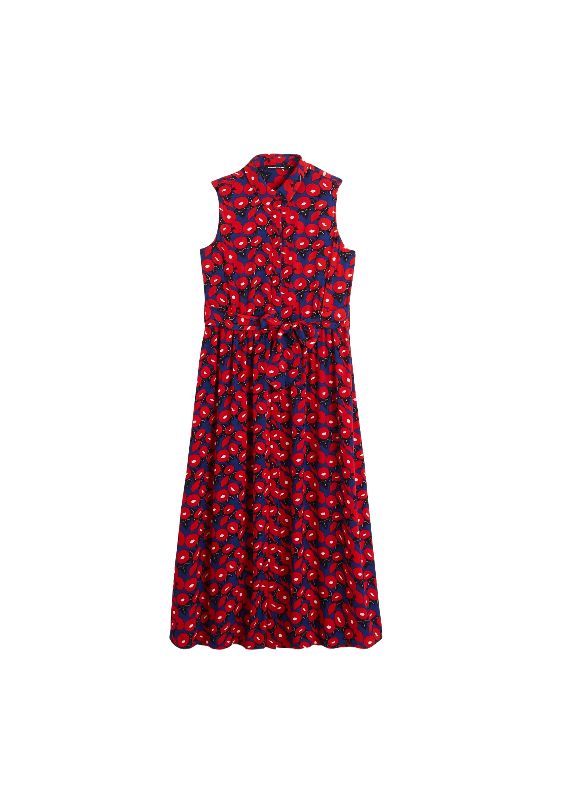 Robe chemise sans manche imprimée, Bleu, large image number 5