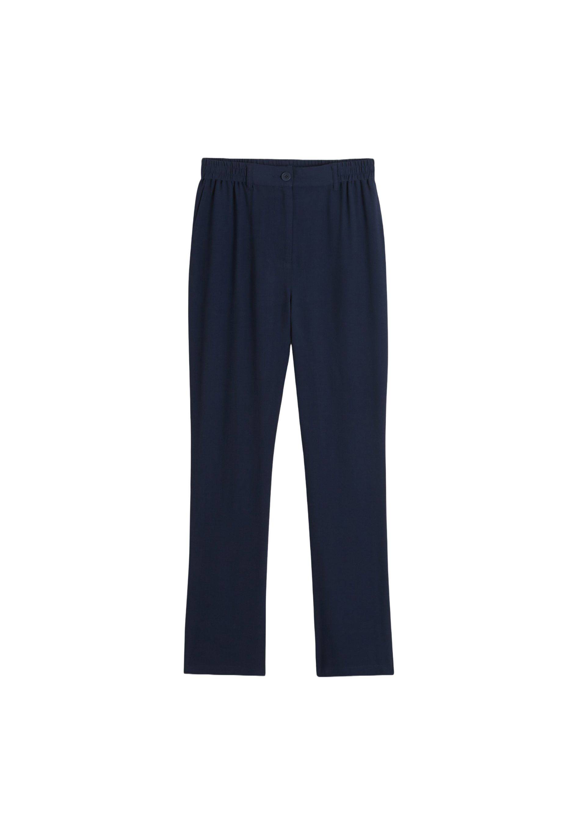 Pantalon en viscose, Bleu foncé, large image number 4.0