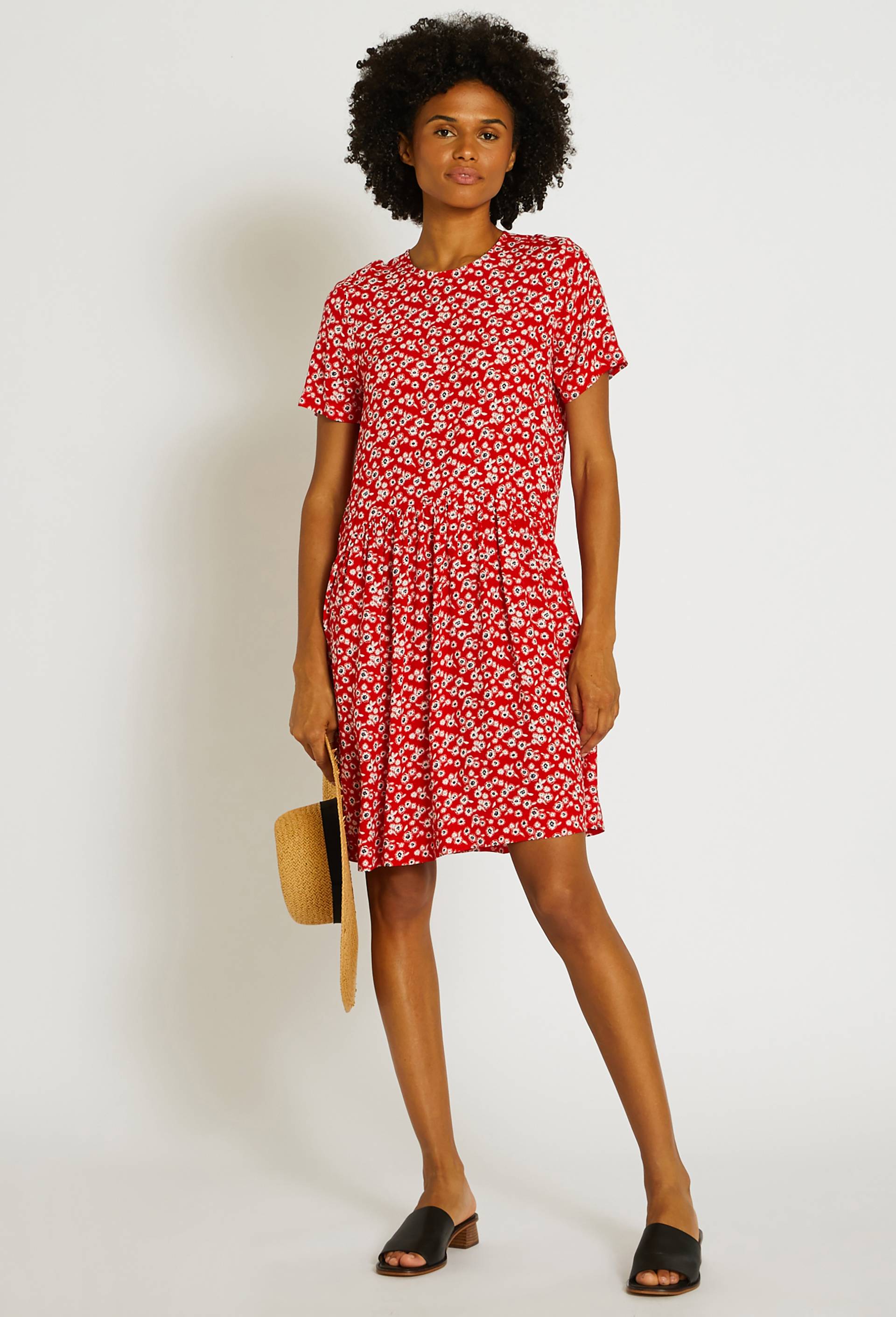 Robe imprimée, Rouge, large image number 0