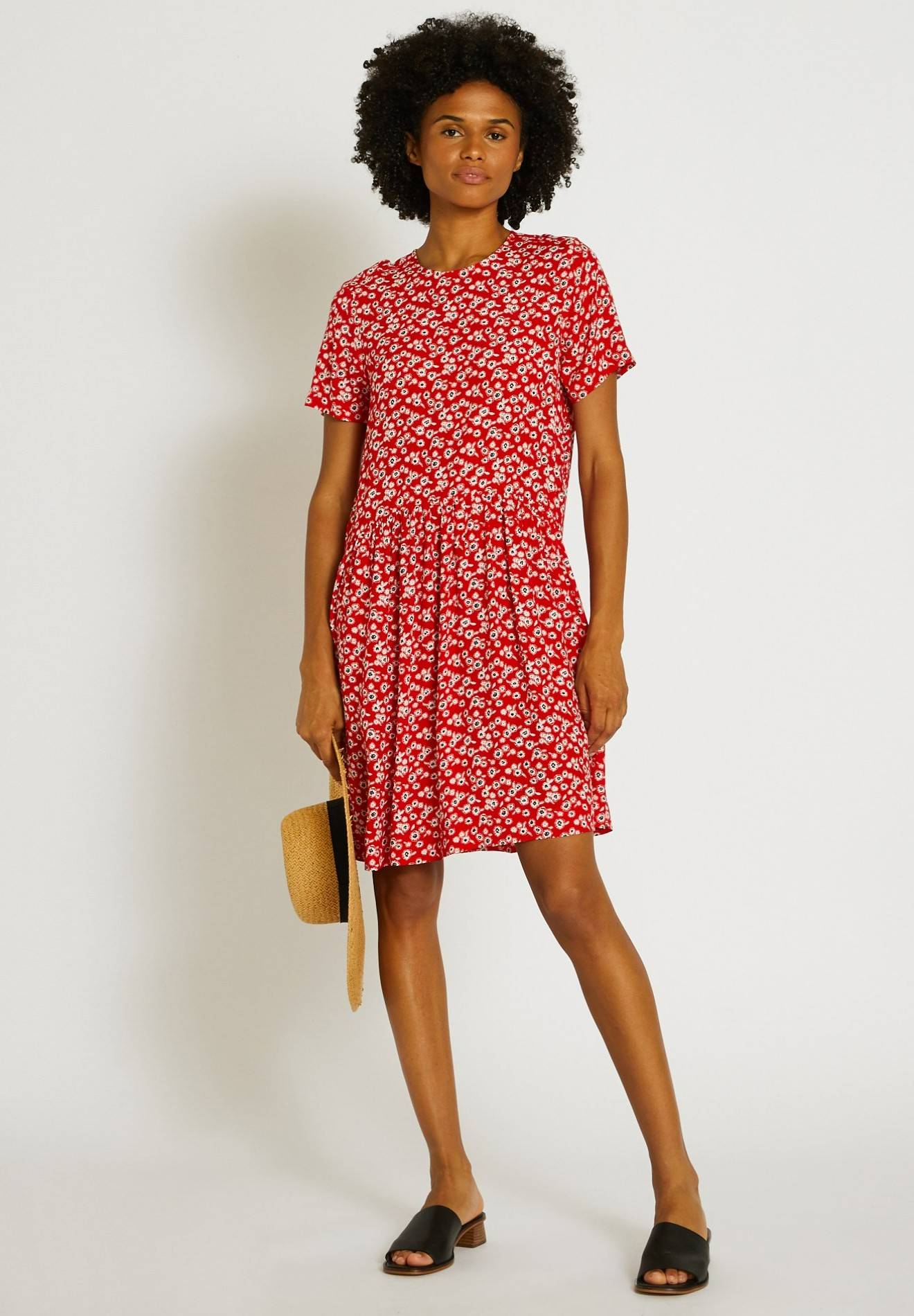 Robe imprimée, Rouge, large image number 3