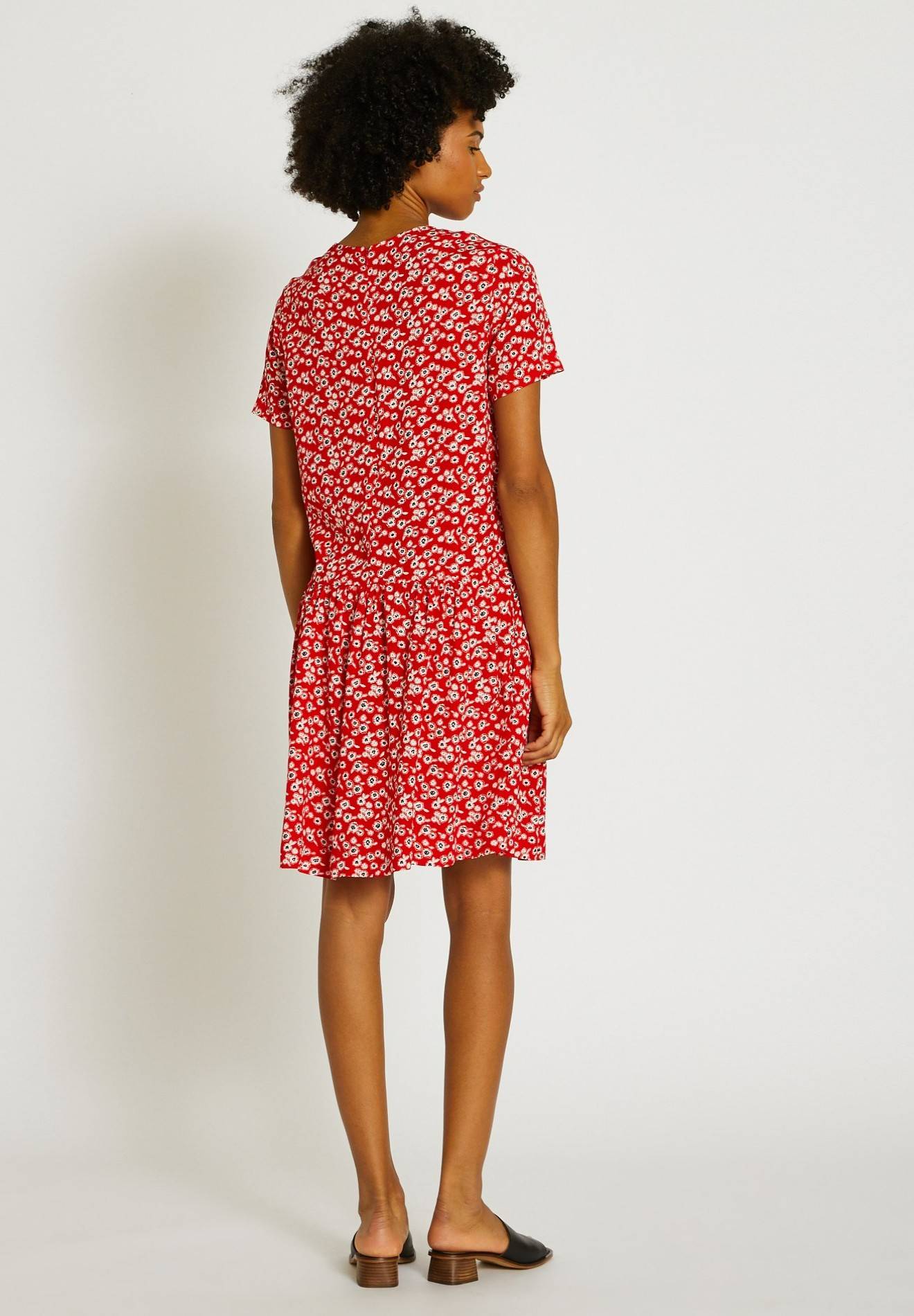 Robe imprimée, Rouge, large image number 4