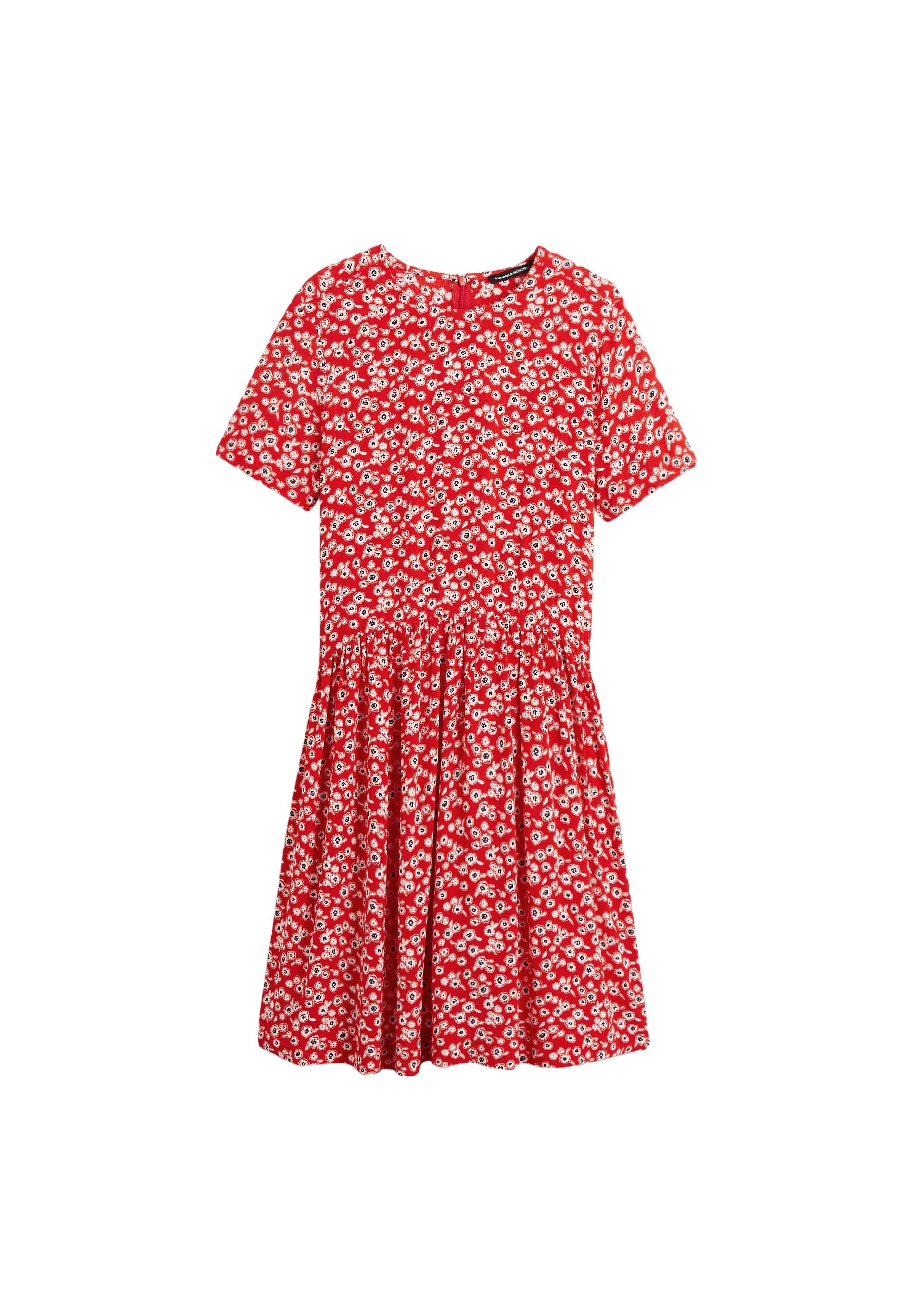 Robe imprimée, Rouge, large image number 5