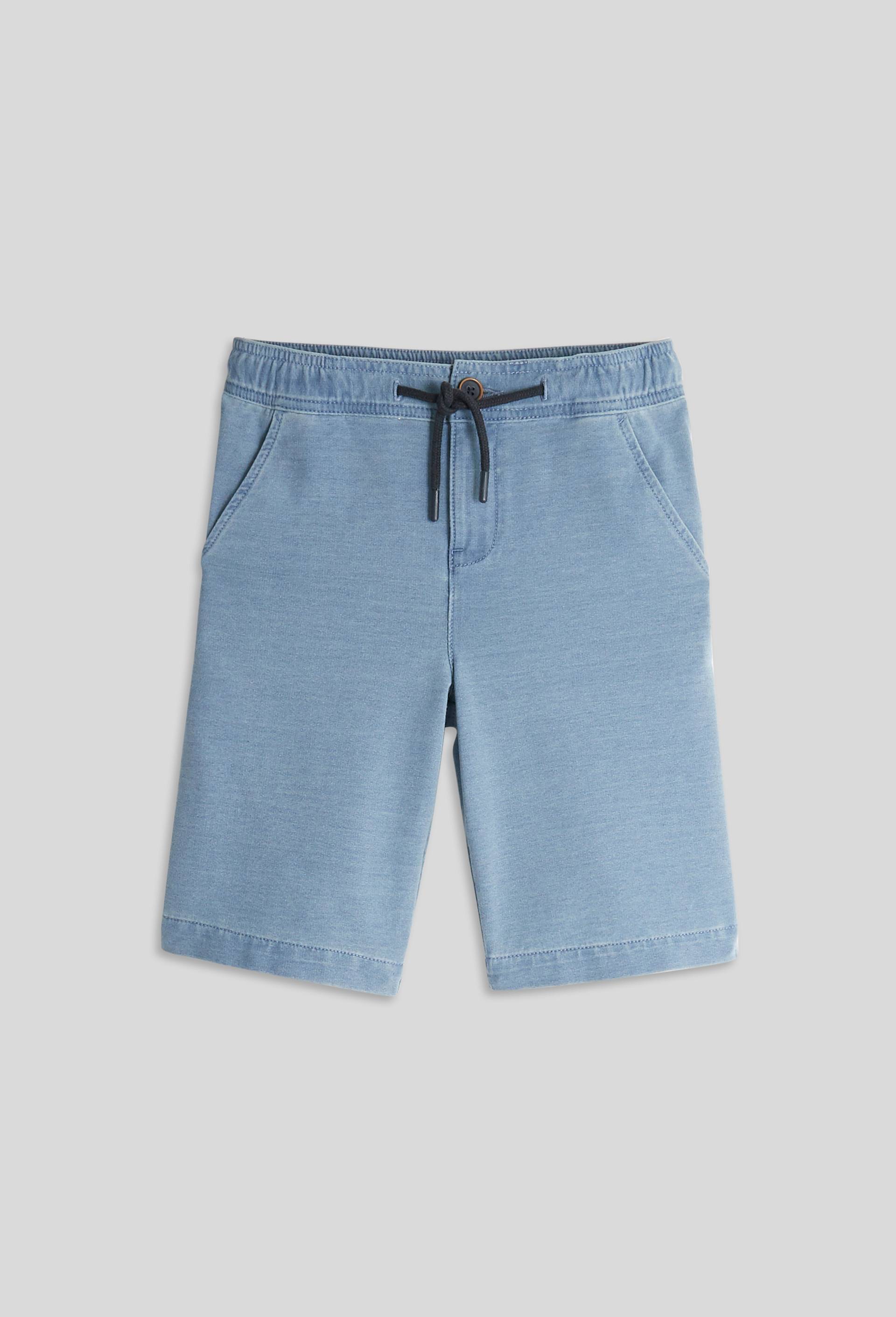 Bermuda denim a bandes certifié OEKOTEX, Bleu, large image number 1