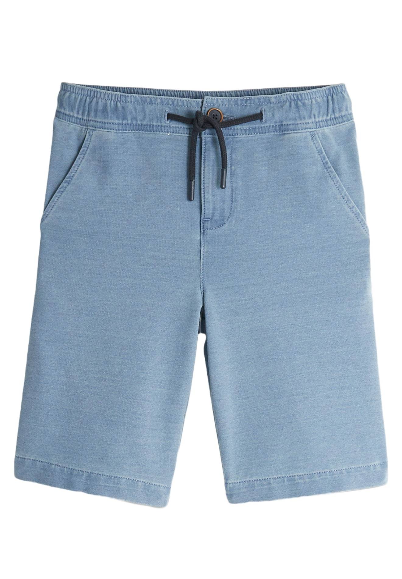 Bermuda denim a bandes certifié OEKOTEX, Bleu, large image number 4