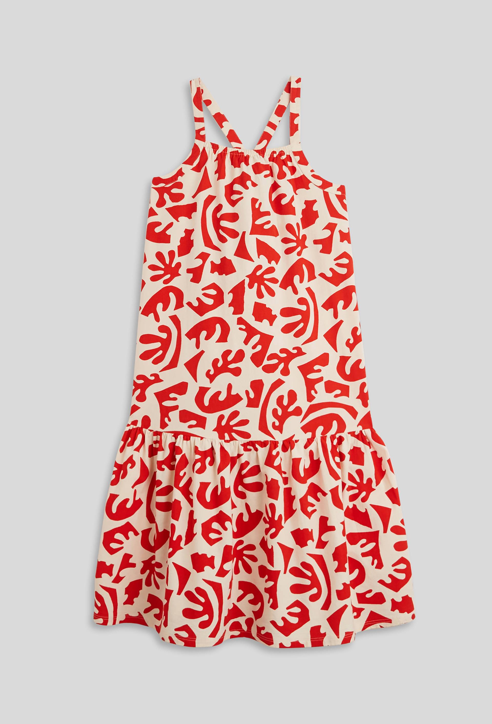 Robe imprimée certifiée Oekotex, Rouge, large image number 1.0