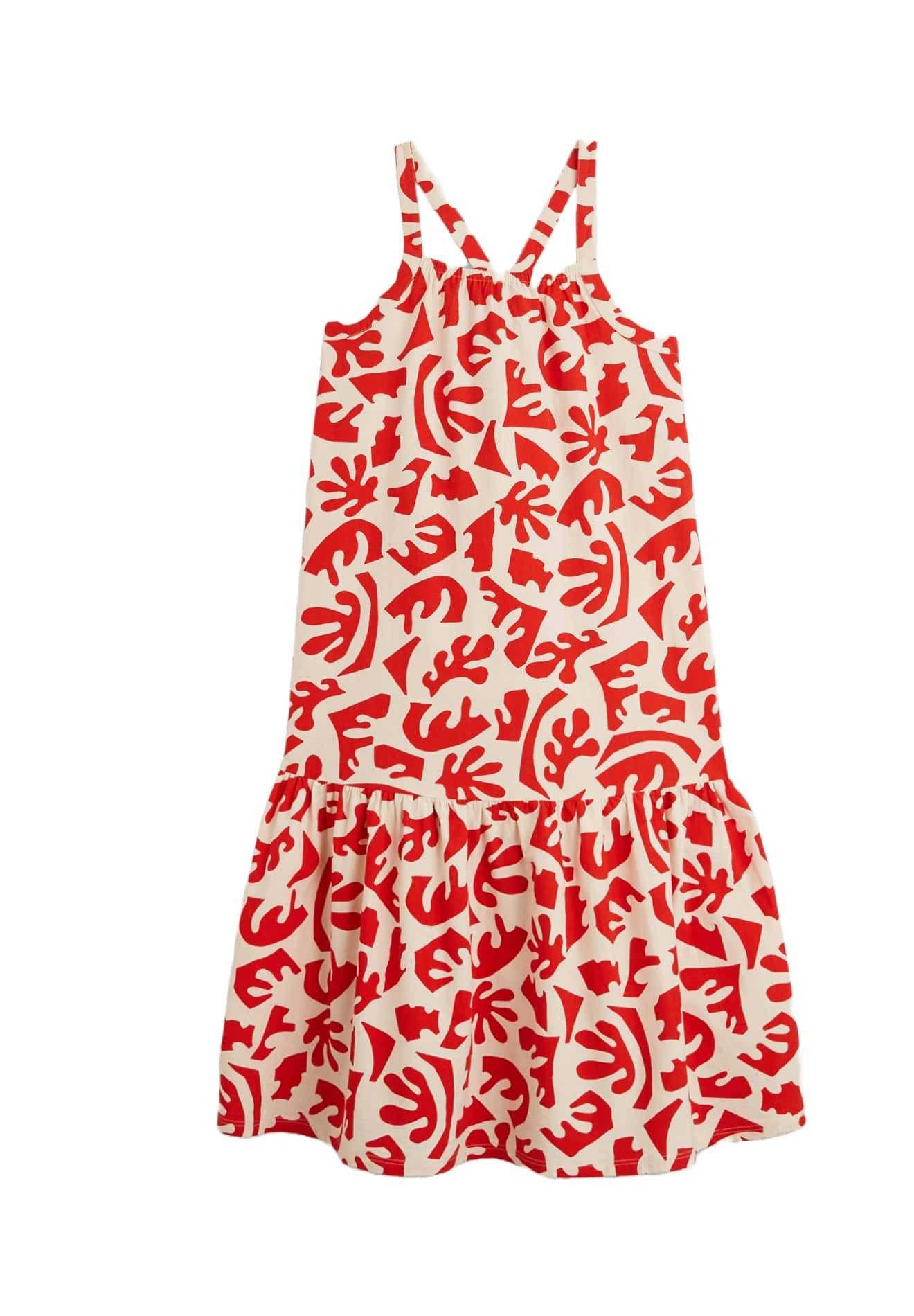 Robe imprimée certifiée Oekotex, Rouge, large image number 4