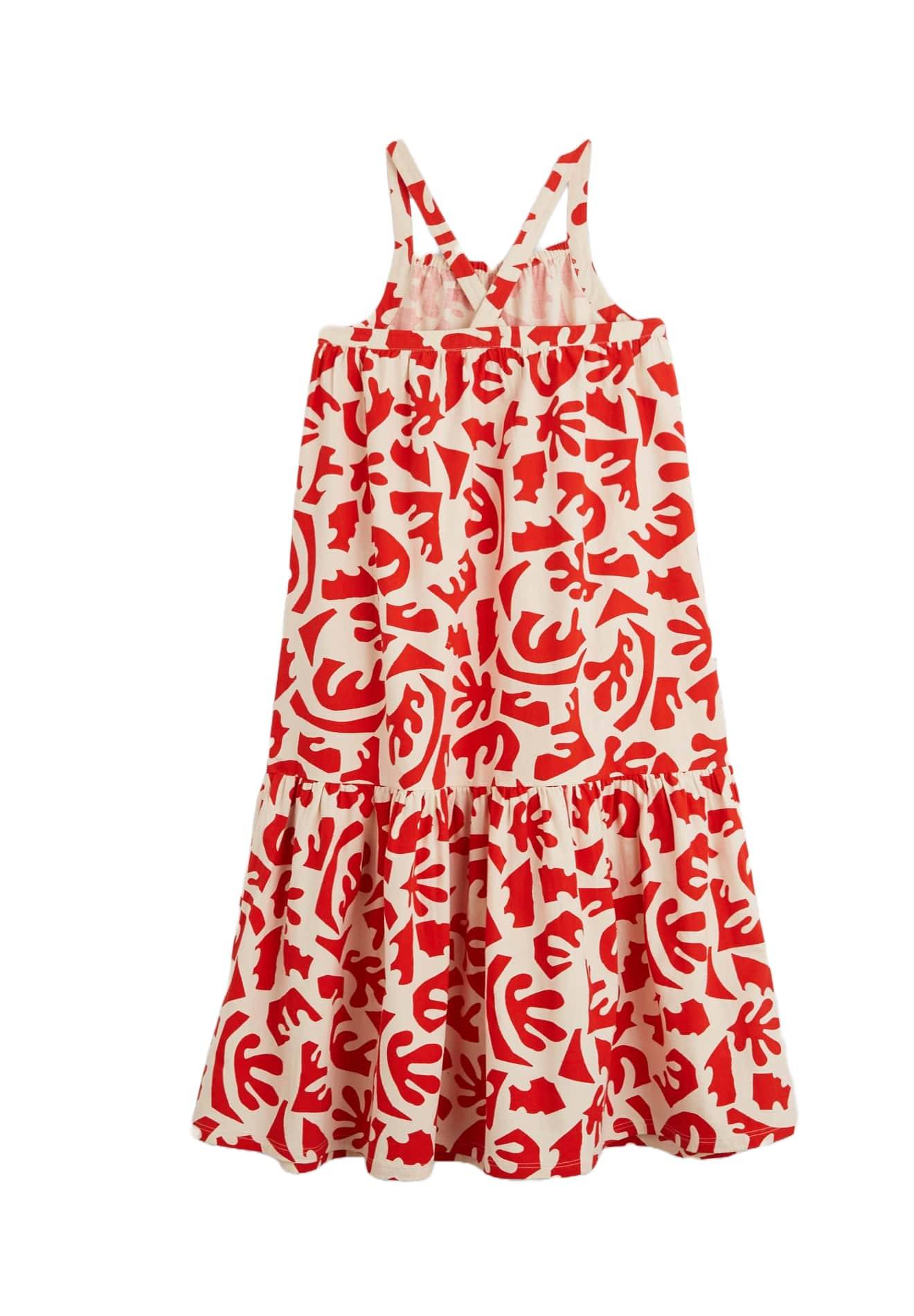 Robe imprimée certifiée Oekotex, Rouge, large image number 5.0