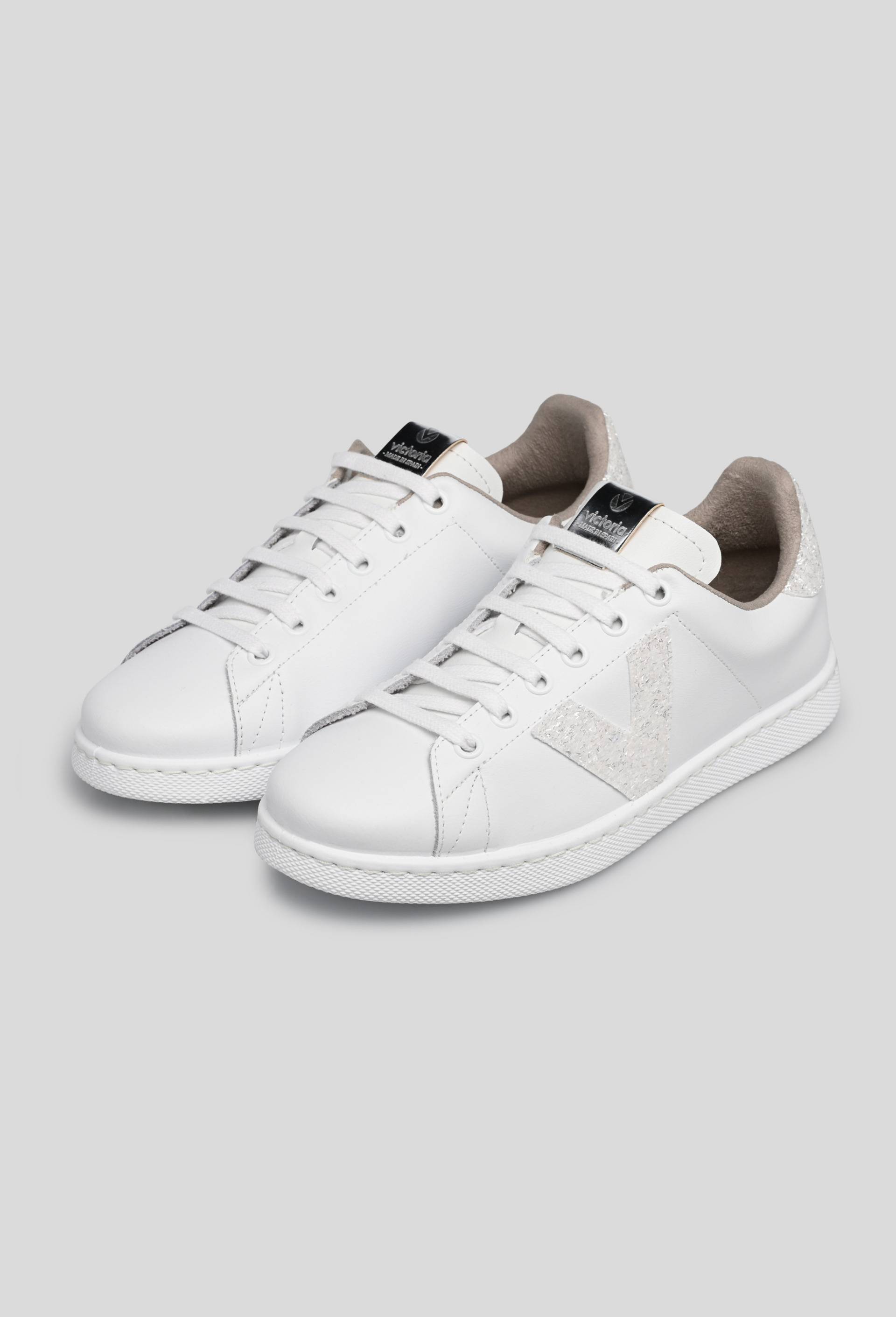 Tennis Victoria Glitter, Blanc, large image number 1