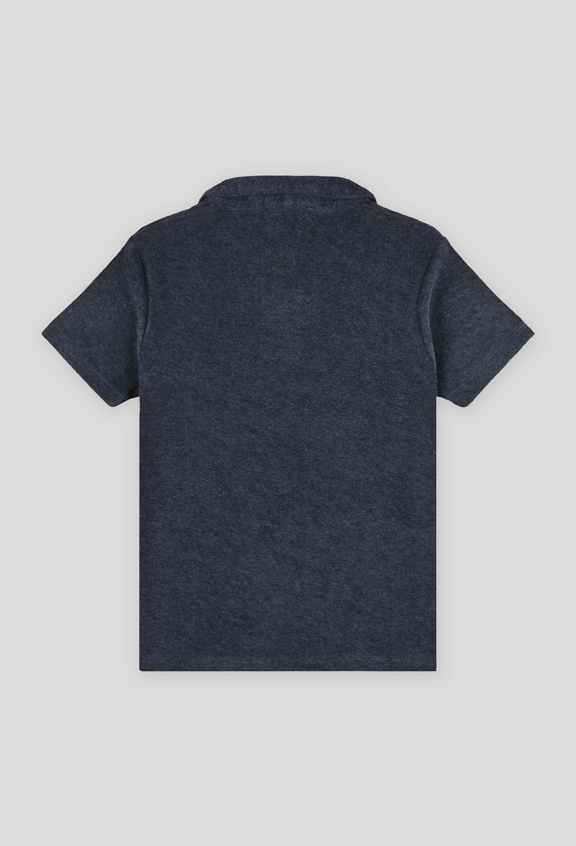 Polo éponge, certifié Oekotex, Bleu foncé, large image number 1