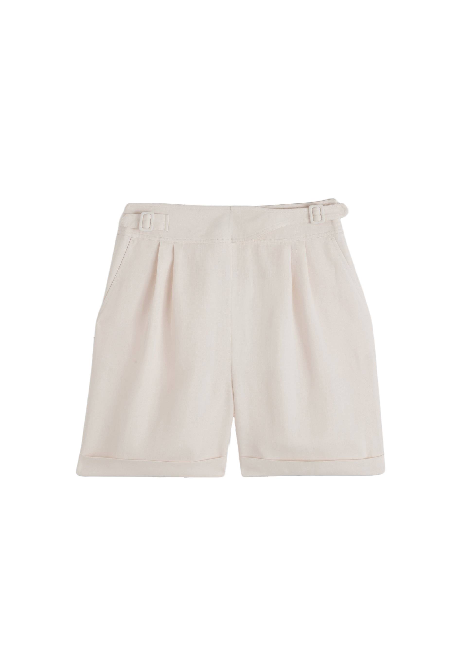 Short uni ceinturé, Beige clair, large image number 5