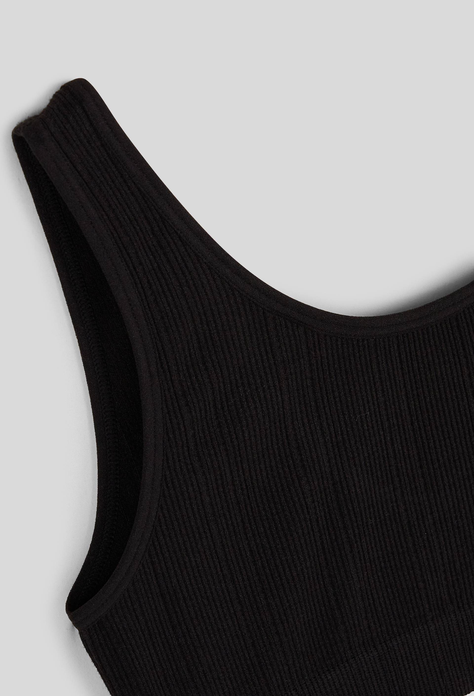 Brassi&egrave;re unie sans couture, Noir, large image number 2