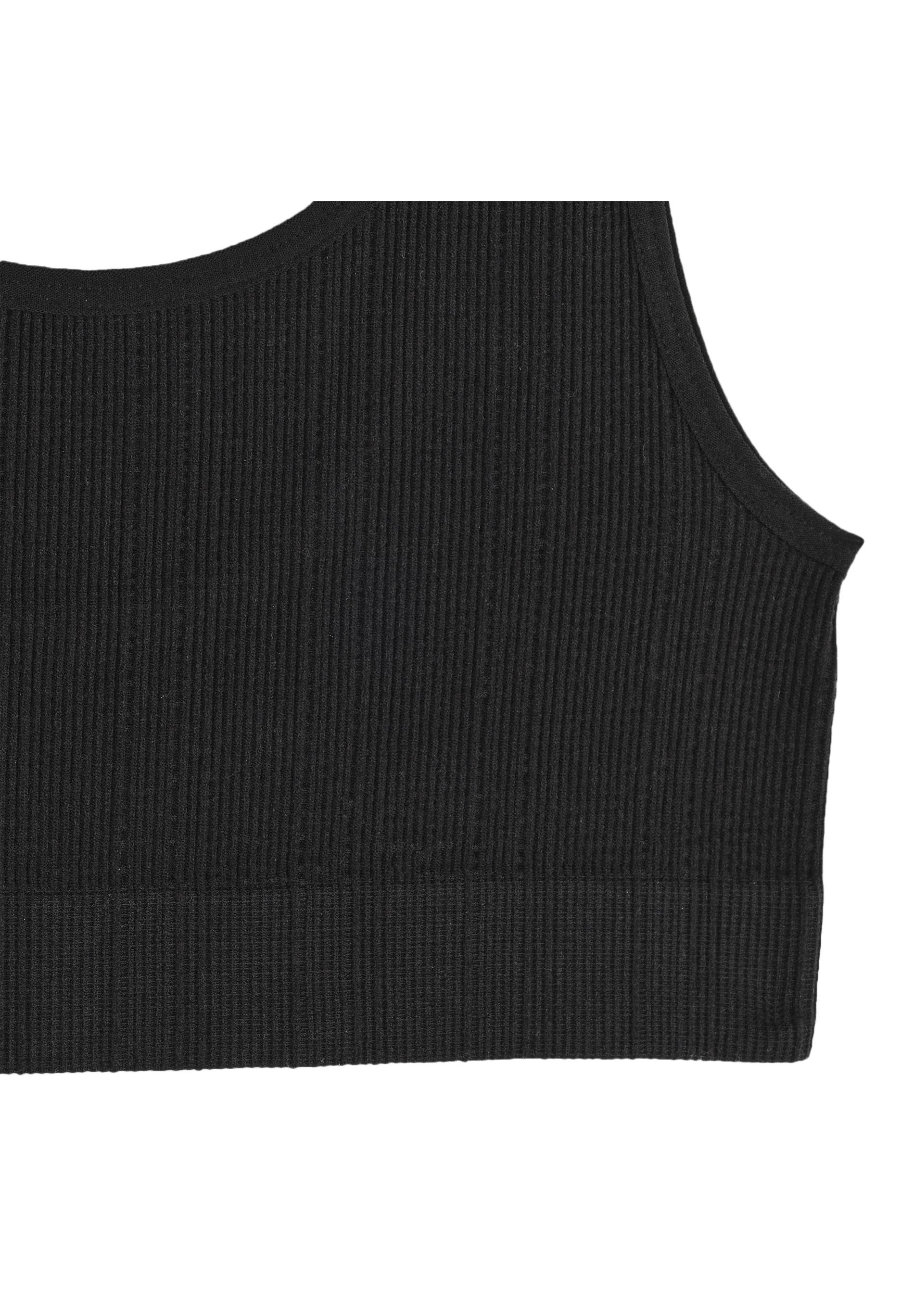 Brassi&egrave;re unie sans couture, Noir, large image number 5