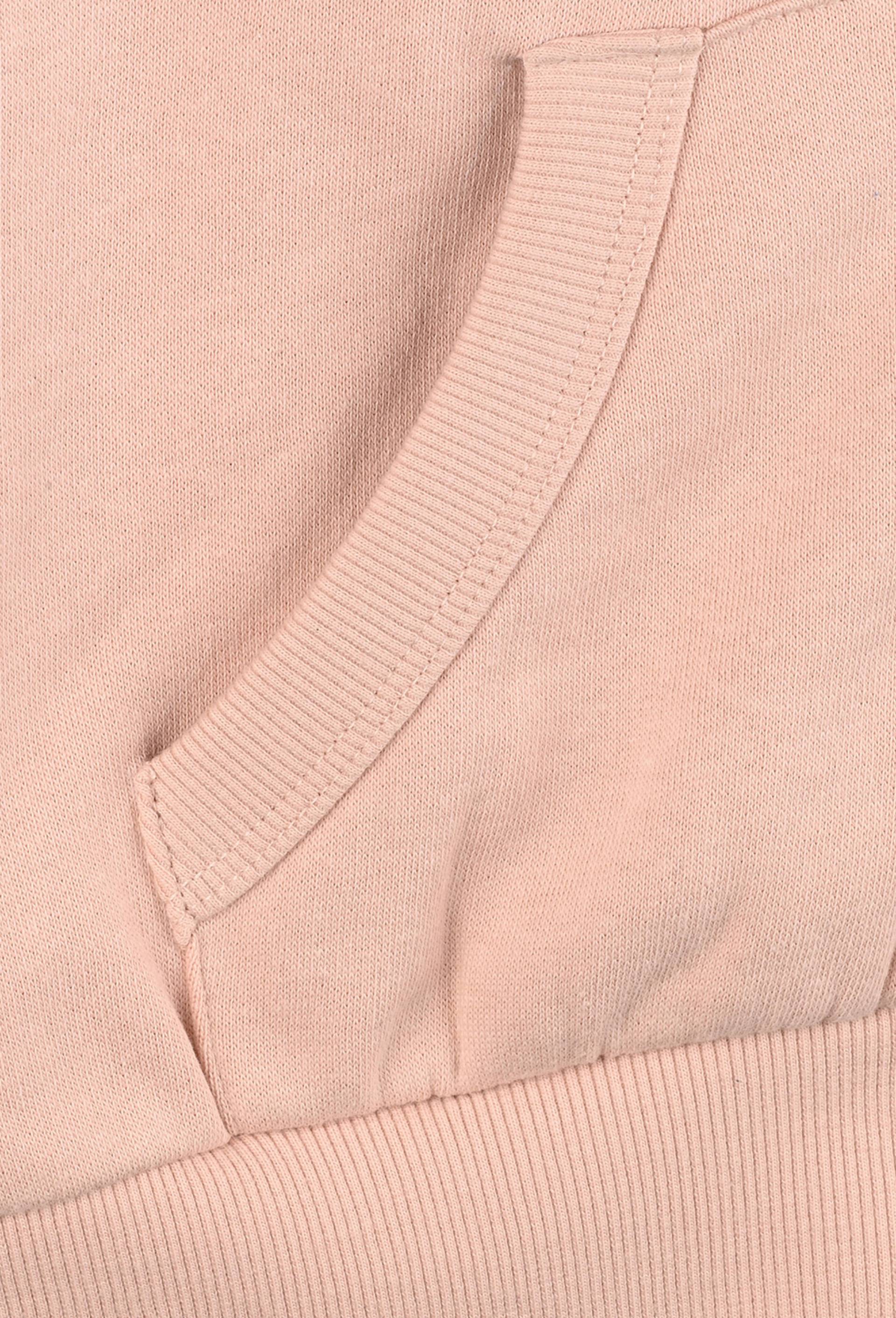 Sweat zippé à capuche contenant du coton BIO, certifié OEKO-TEX, Rose clair, large image number 2