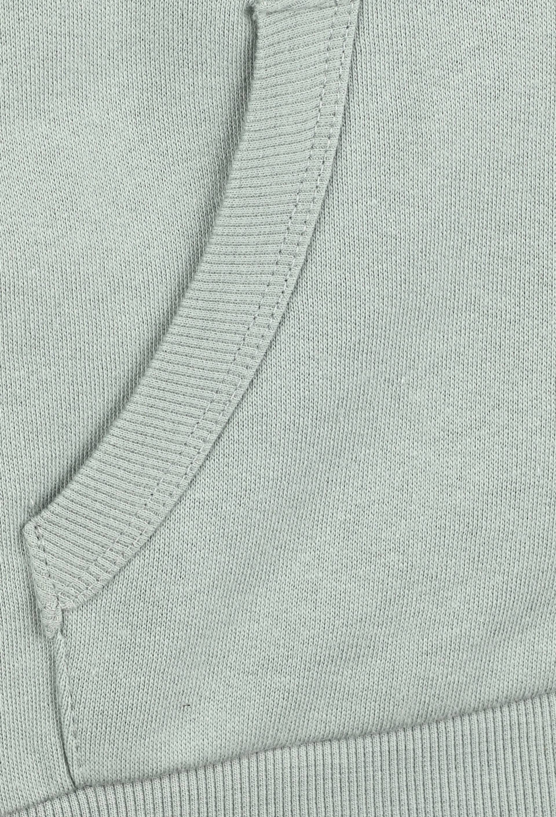 Sweat zippé à capuche contenant du coton BIO, certifié OEKO-TEX, BLEU, large image number 2