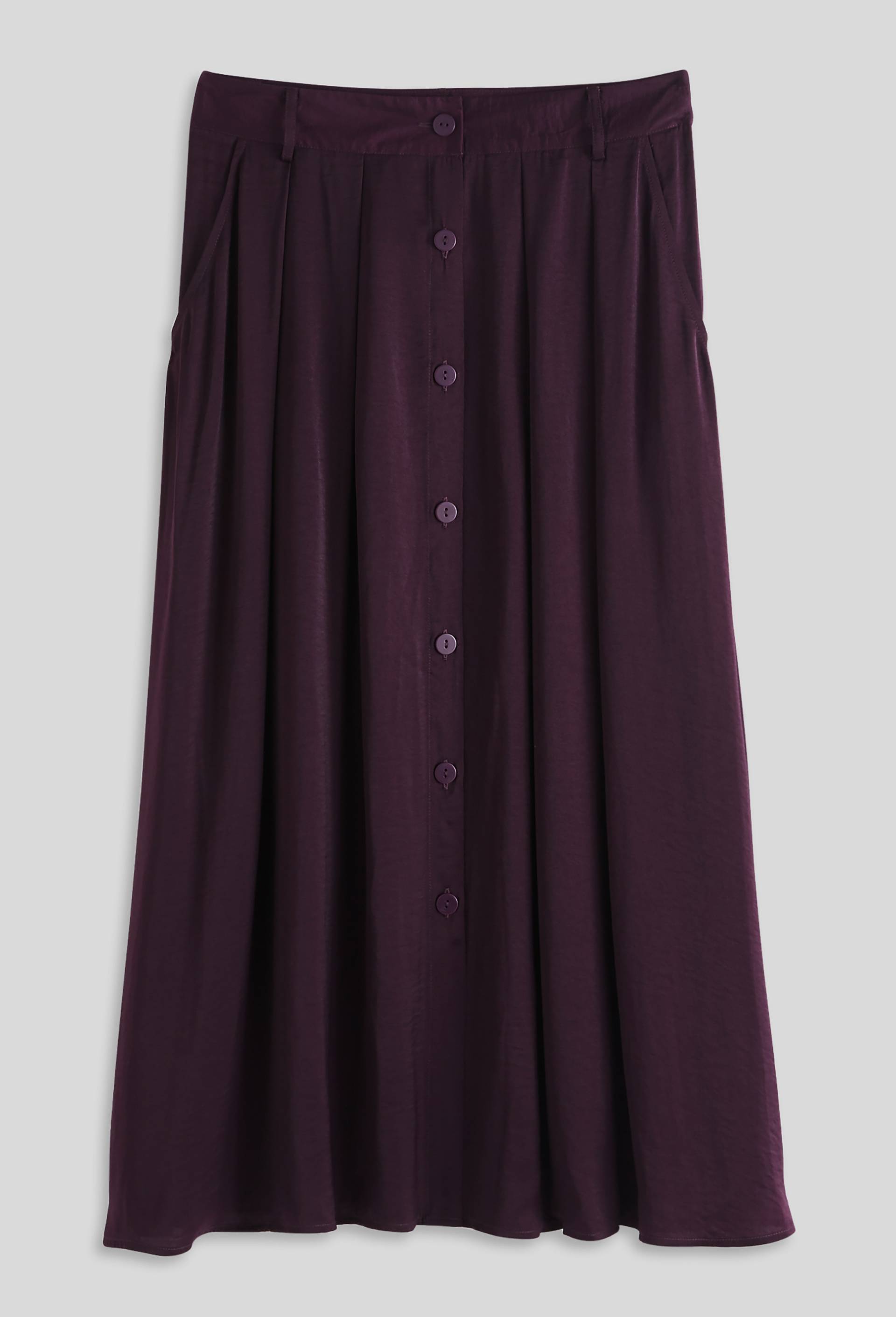 Jupe midi en polywash, Violet foncé, large image number 2