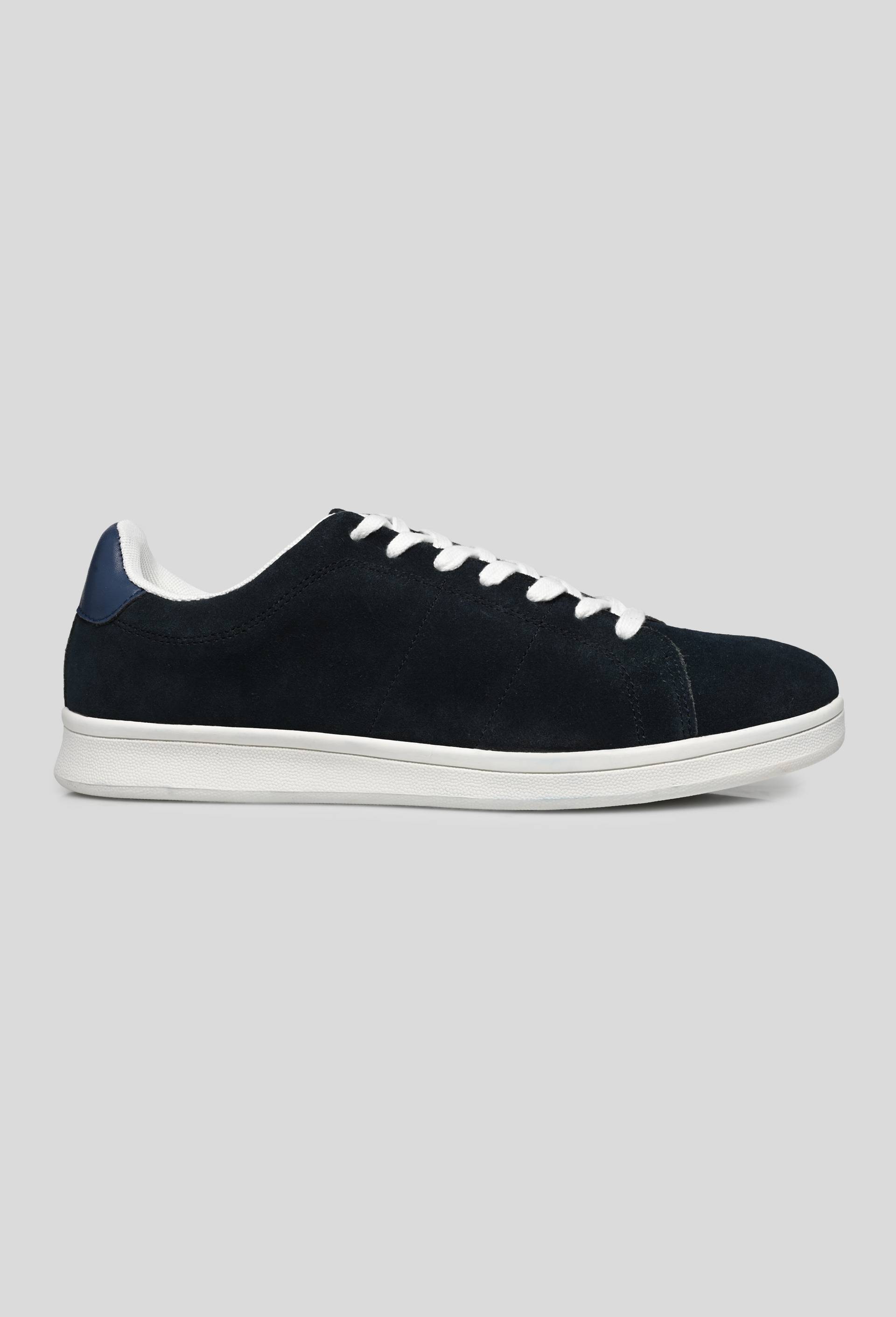 Baskets en cuir responsable, Bleu foncé, large image number 0