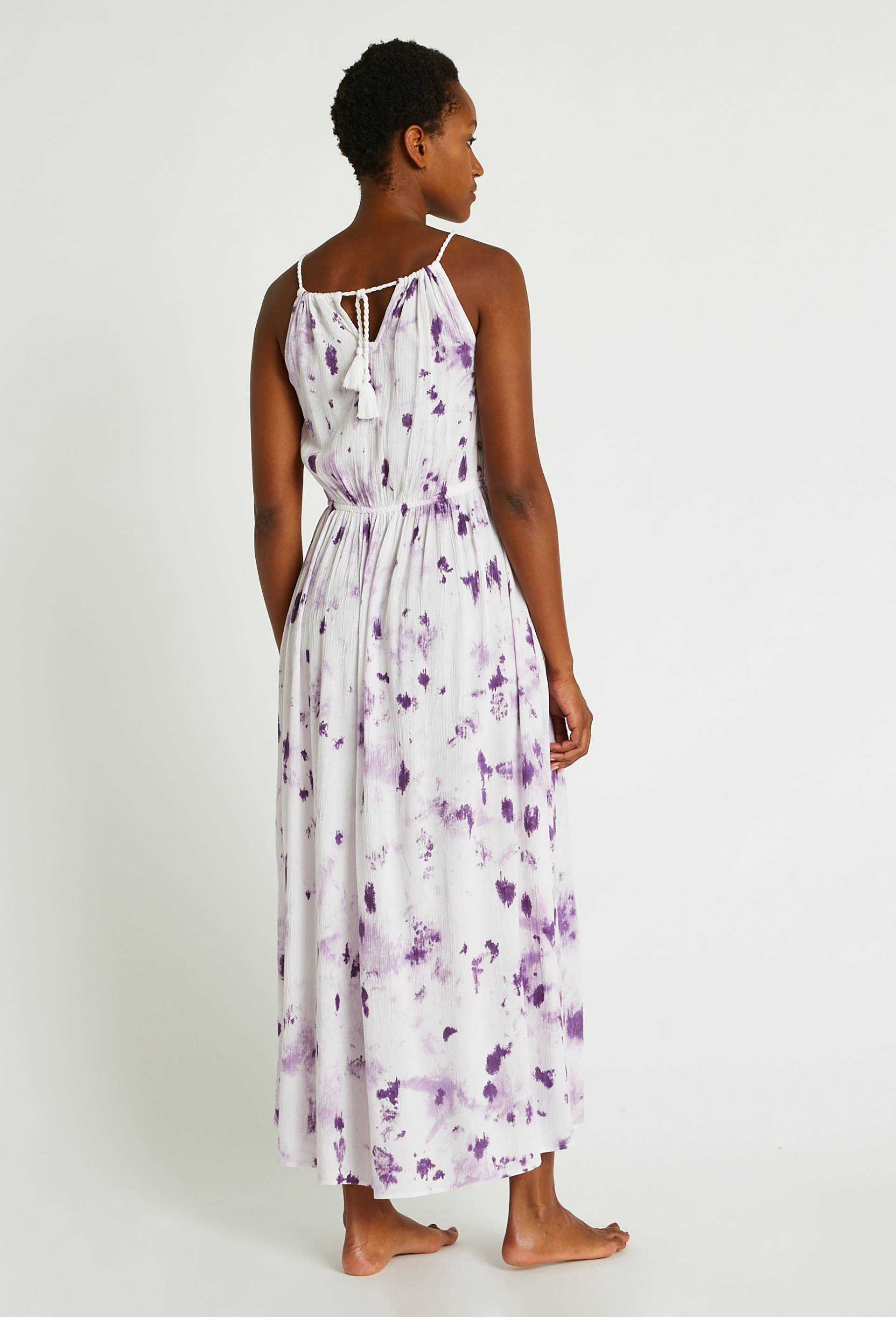 Robe en viscose tie and dye, Violet foncé, large image number 1.0