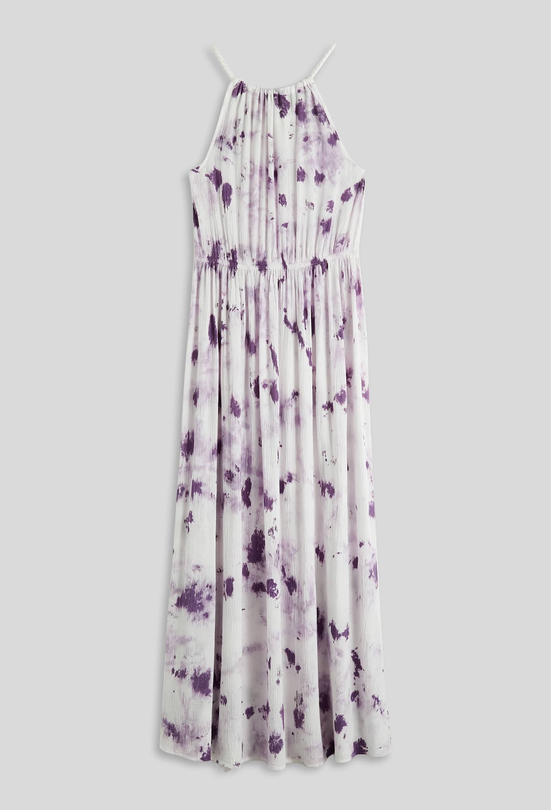 Robe en viscose tie and dye, Violet foncé, large image number 2