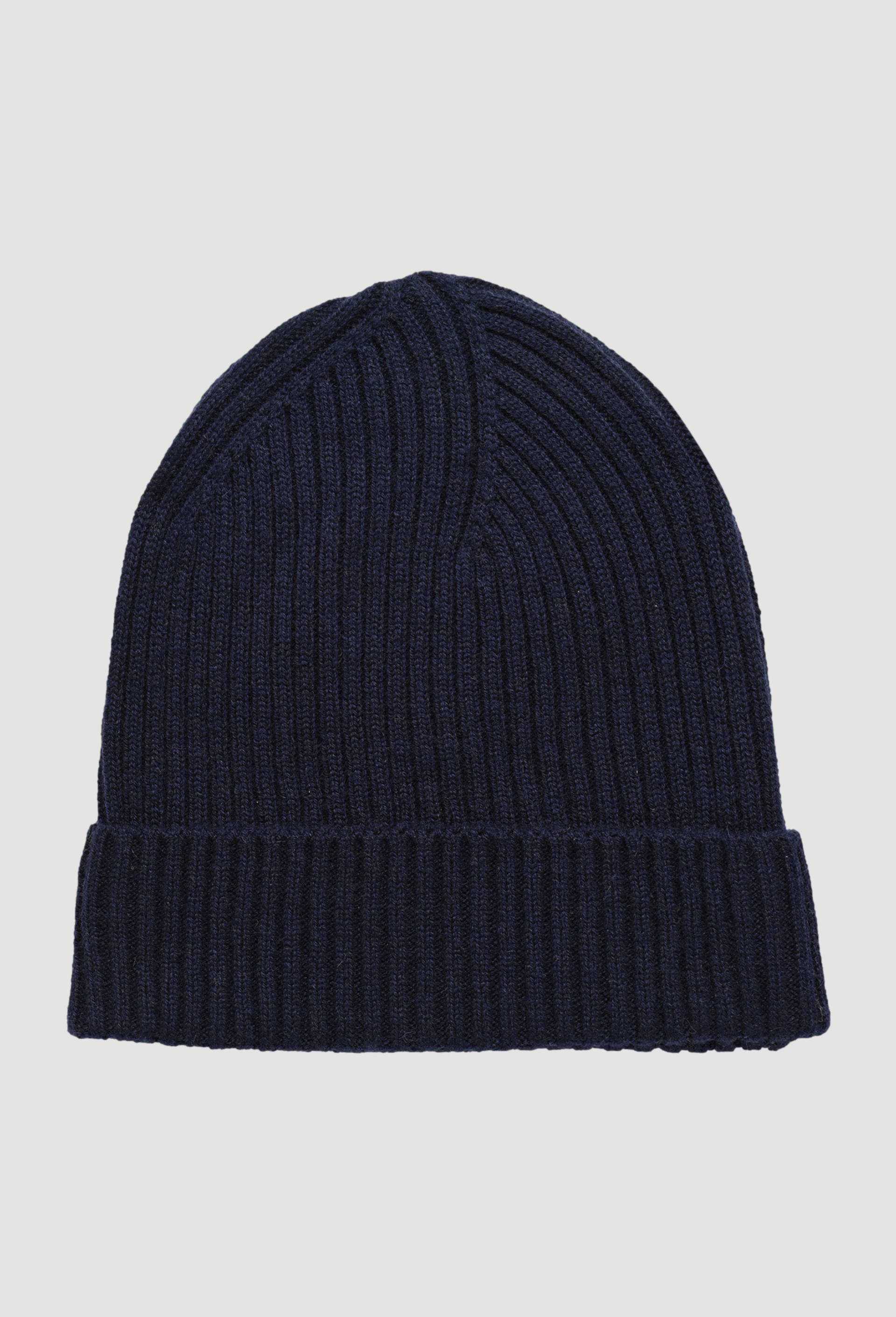 Bonnet en laine et cachemire, Bleu foncé, large image number 0