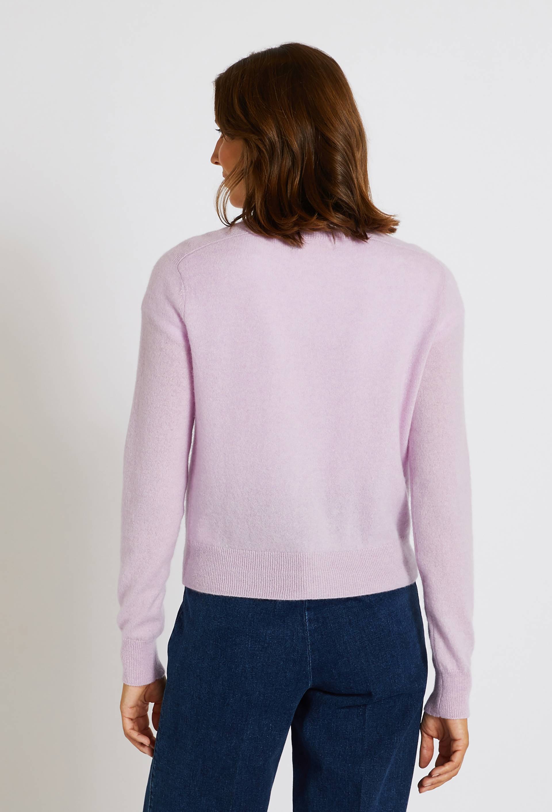 Cardigan en cachemire Oekotex, Violet clair, large image number 1
