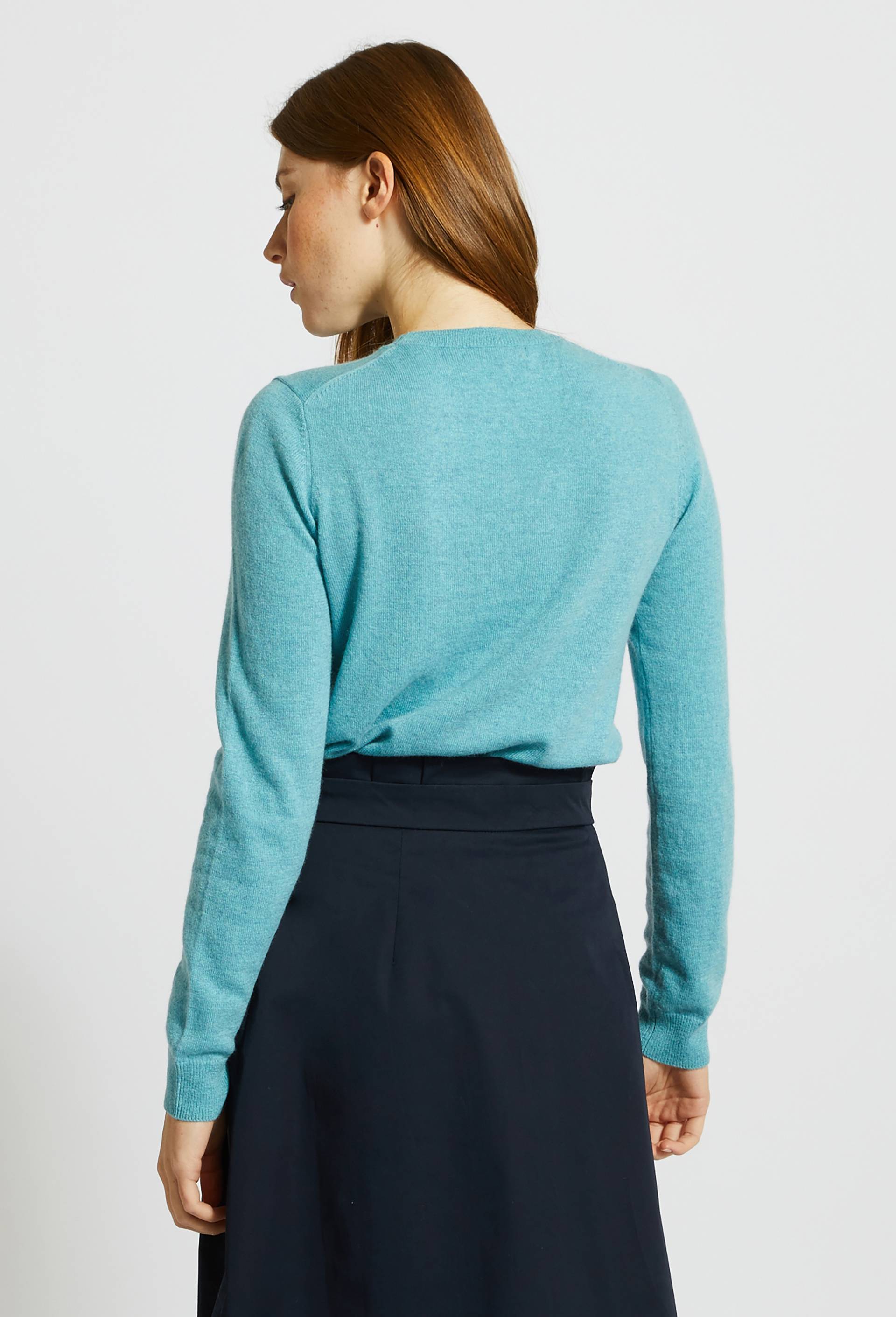 Pull col rond, Bleu, large image number 1.0