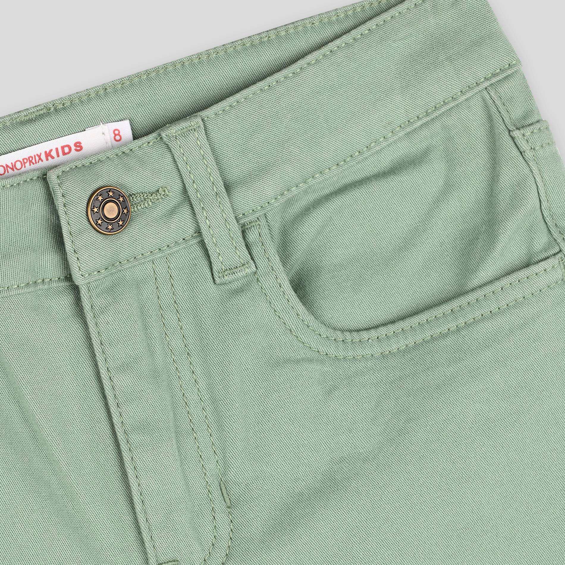 Pantalon flare, Vert, large image number 2.0