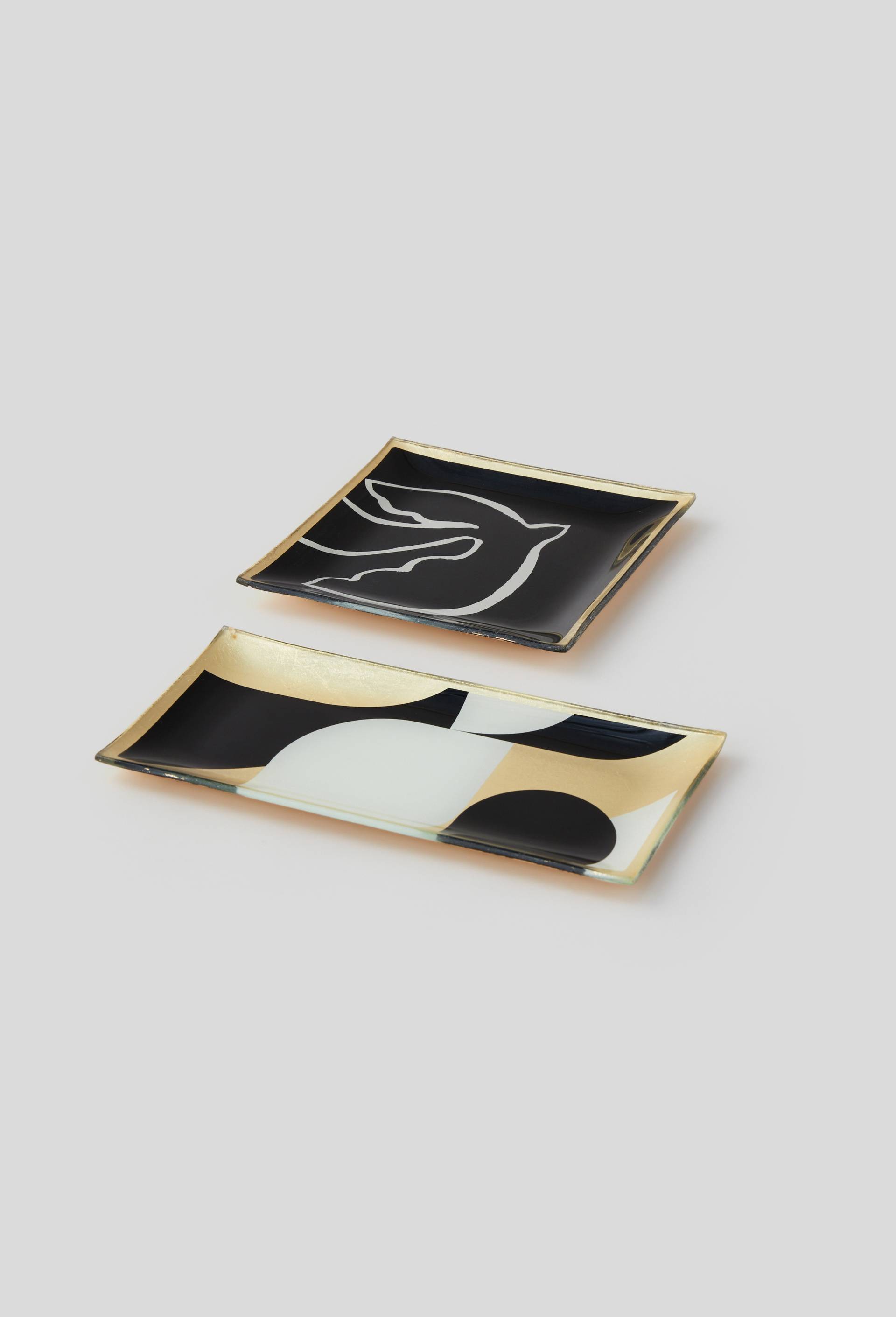 Vide poche rectangulaire en verre, Blanc, large image number 1.0