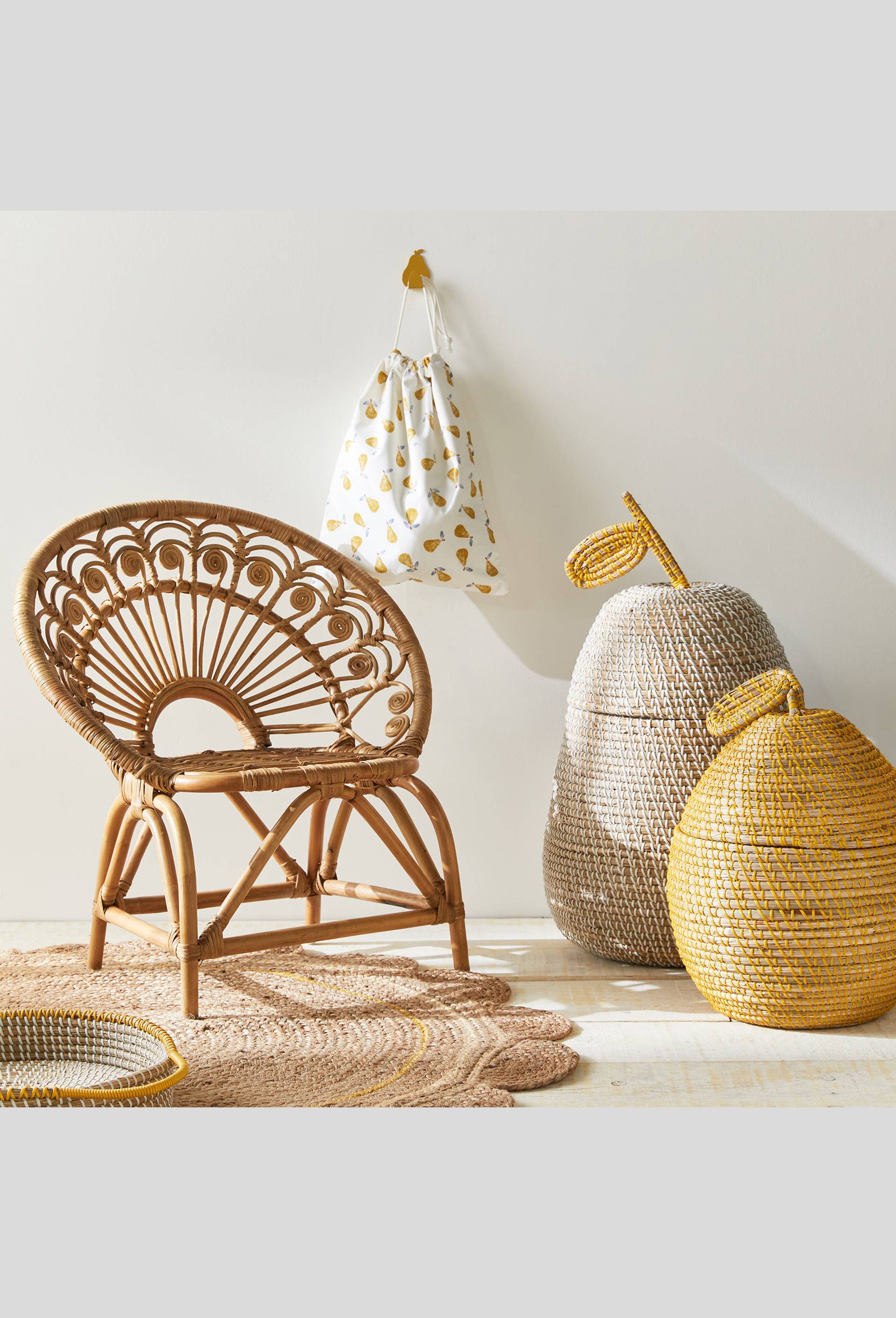 Panier poire, Jaune, large image number 2.0