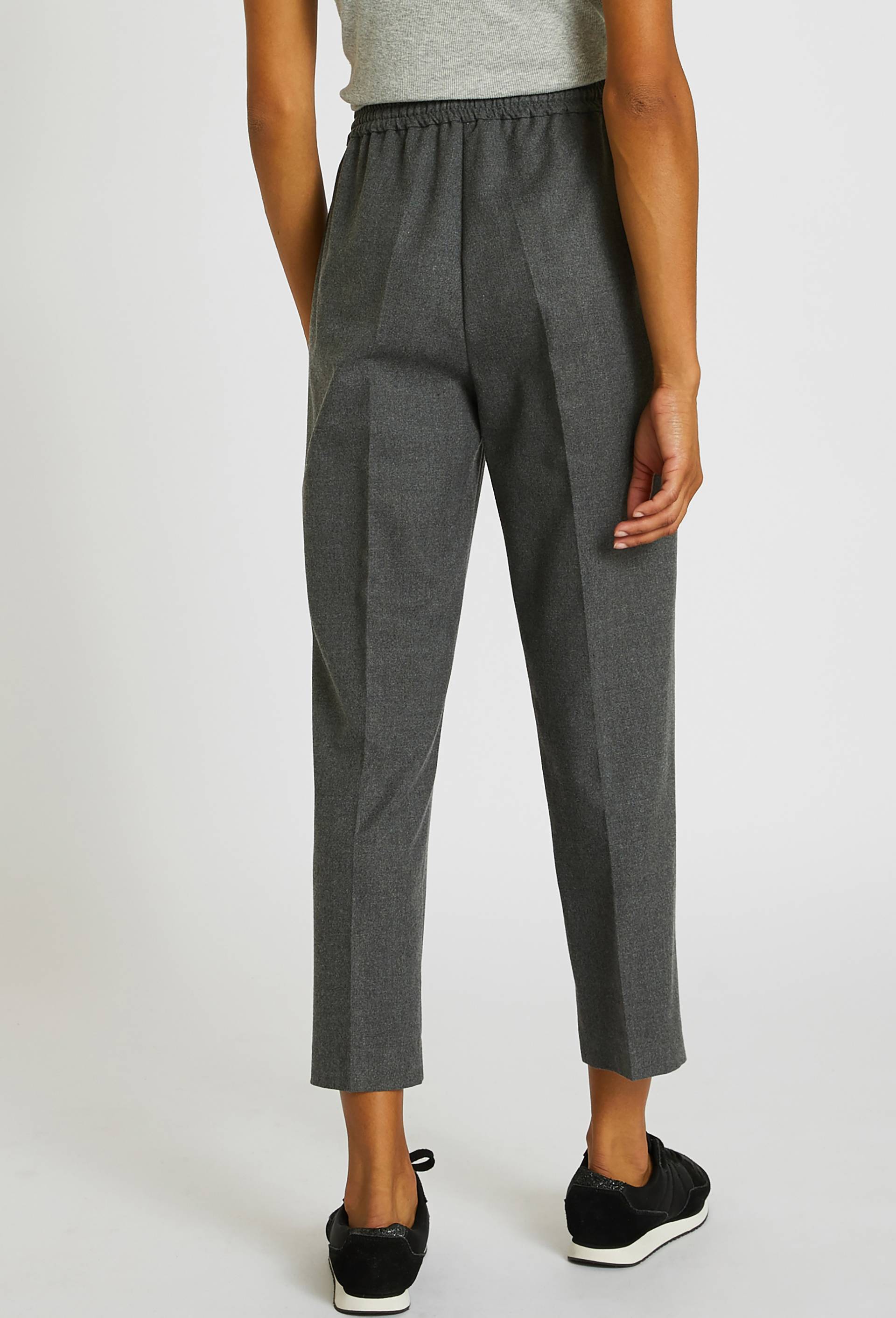 Pantalon taille élastiquée, Gris, large image number 1