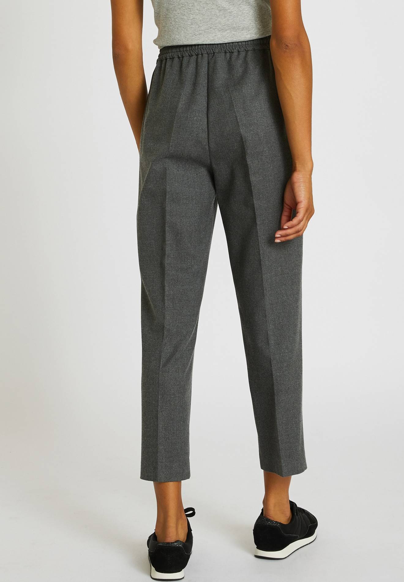 Pantalon taille élastiquée, Gris, large image number 4