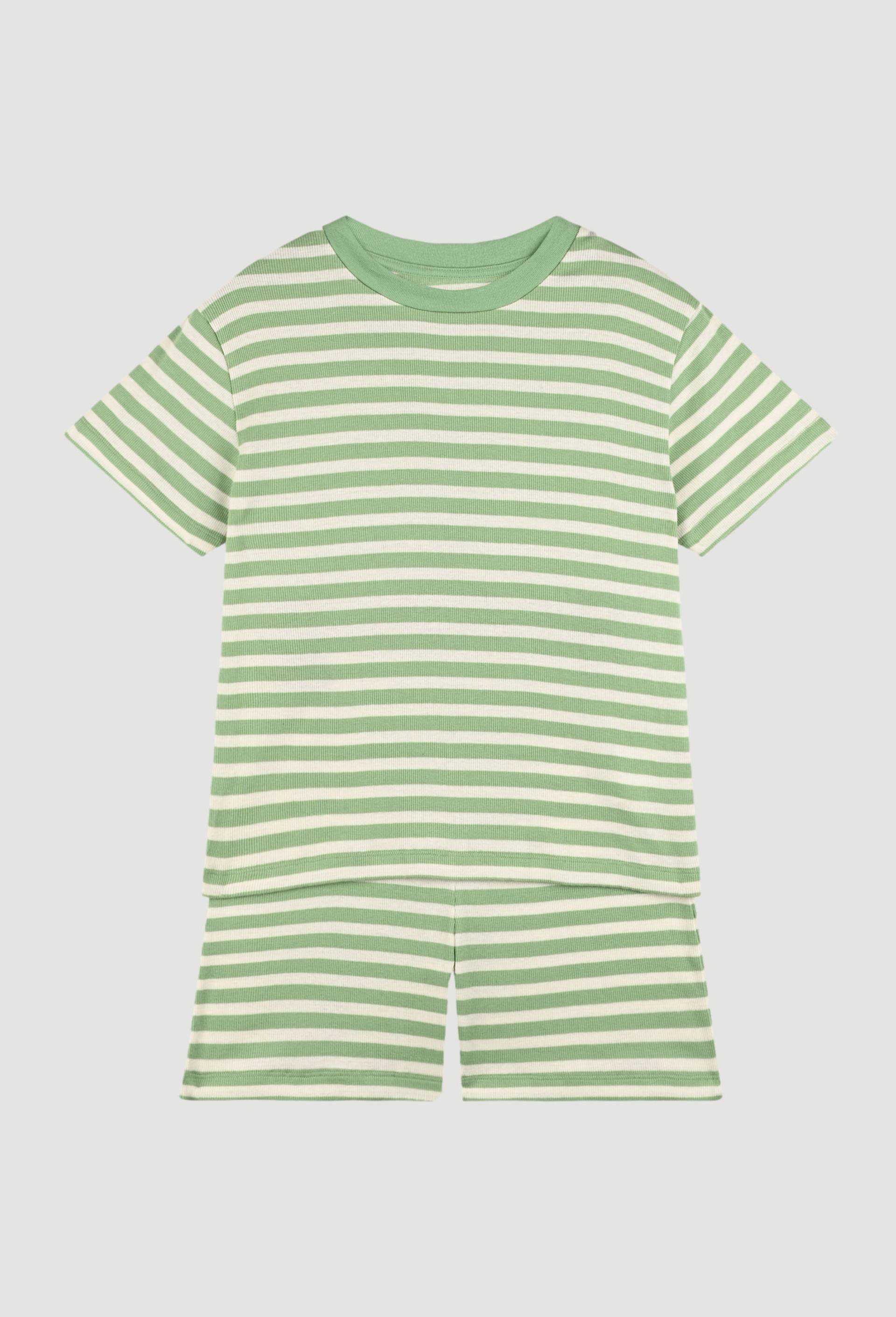 Pyjama rayé, Vert, large image number 0.0