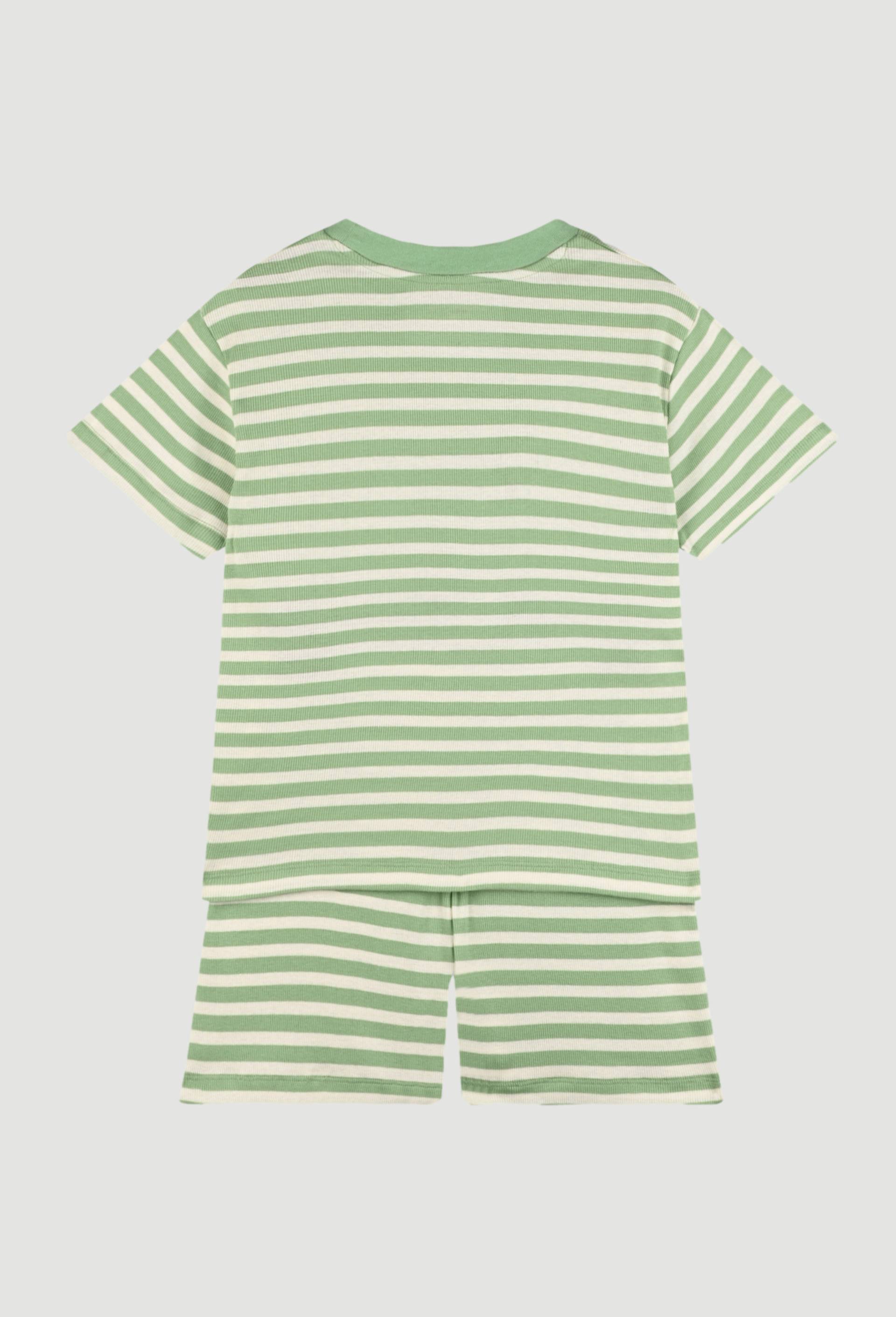 Pyjama rayé, Vert, large image number 1