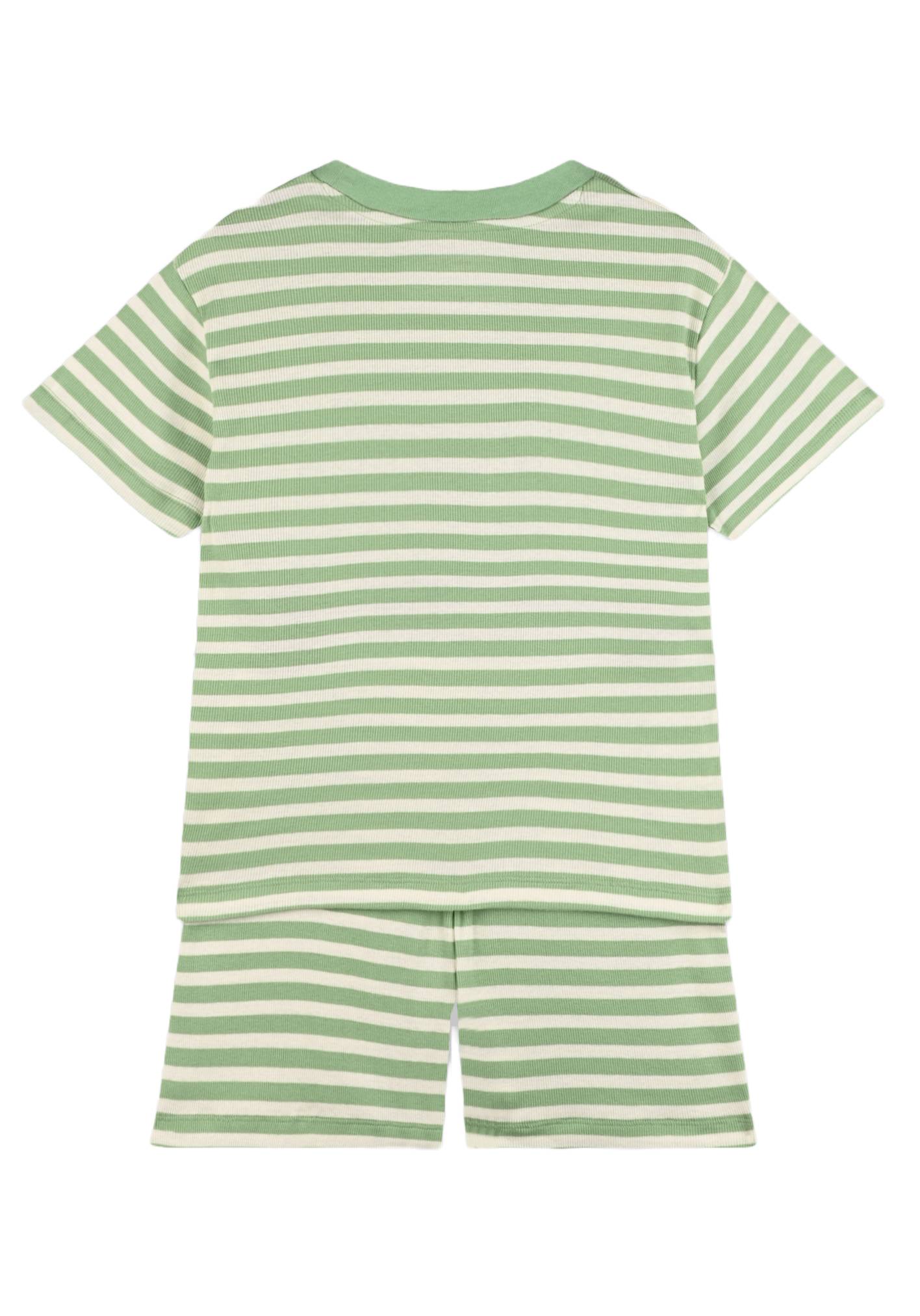 Pyjama rayé, Vert, large image number 3