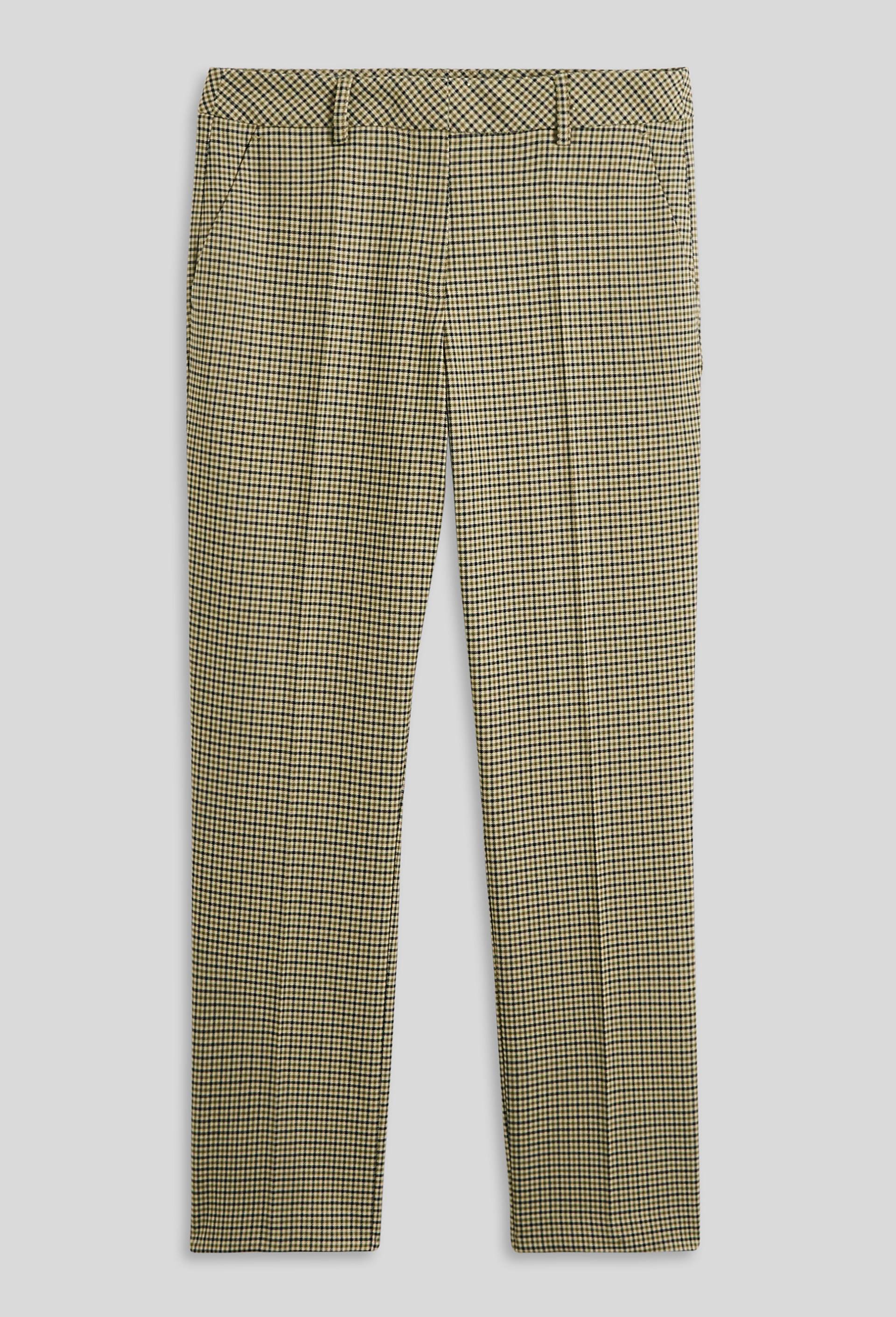 Pantalon droit à carreaux, Beige clair, large image number 2