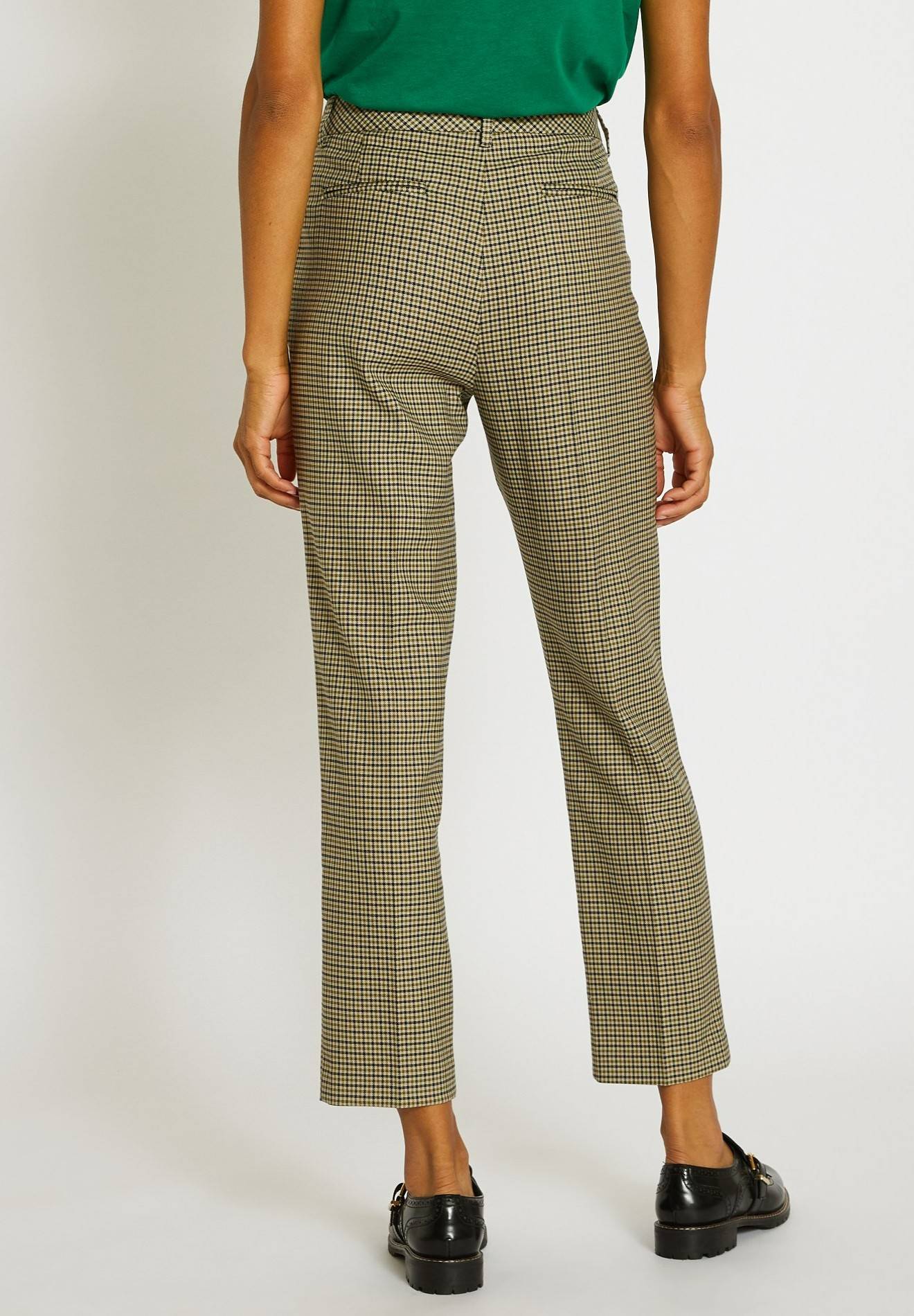 Pantalon droit à carreaux, Beige clair, large image number 4